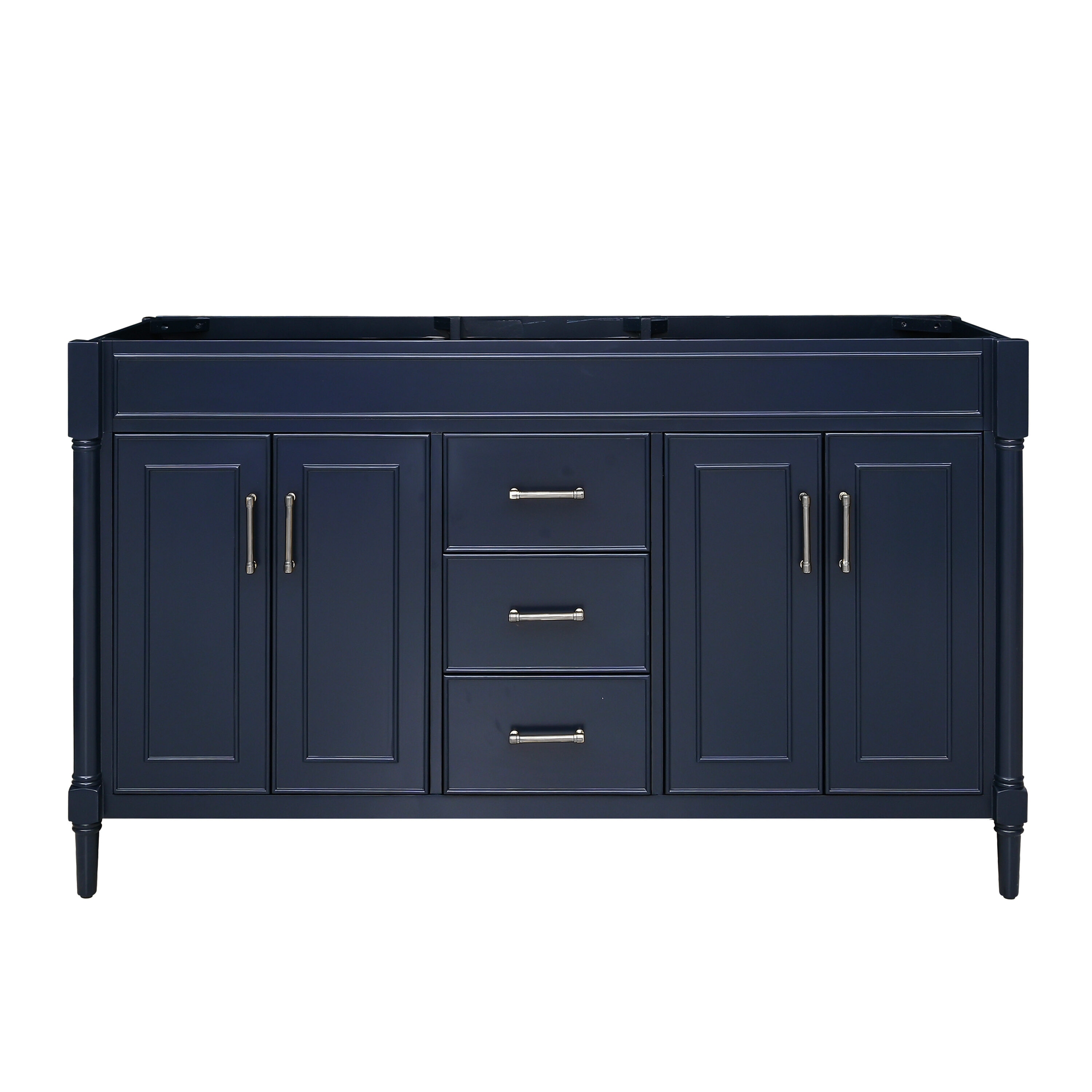 Avanity BRISTOL-V60-NB Bristol 60-in Navy Blue Bathroom Vanity Base Cabinet without Top