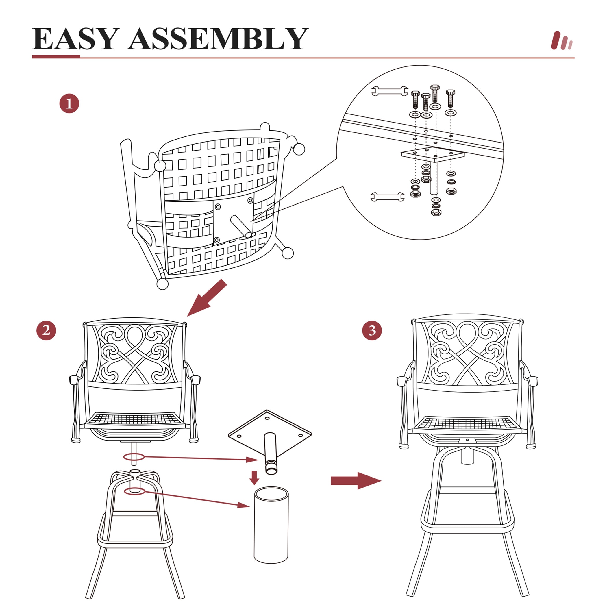 Crestlive Products CL-ST003CHA Patio-Chairs - View #9