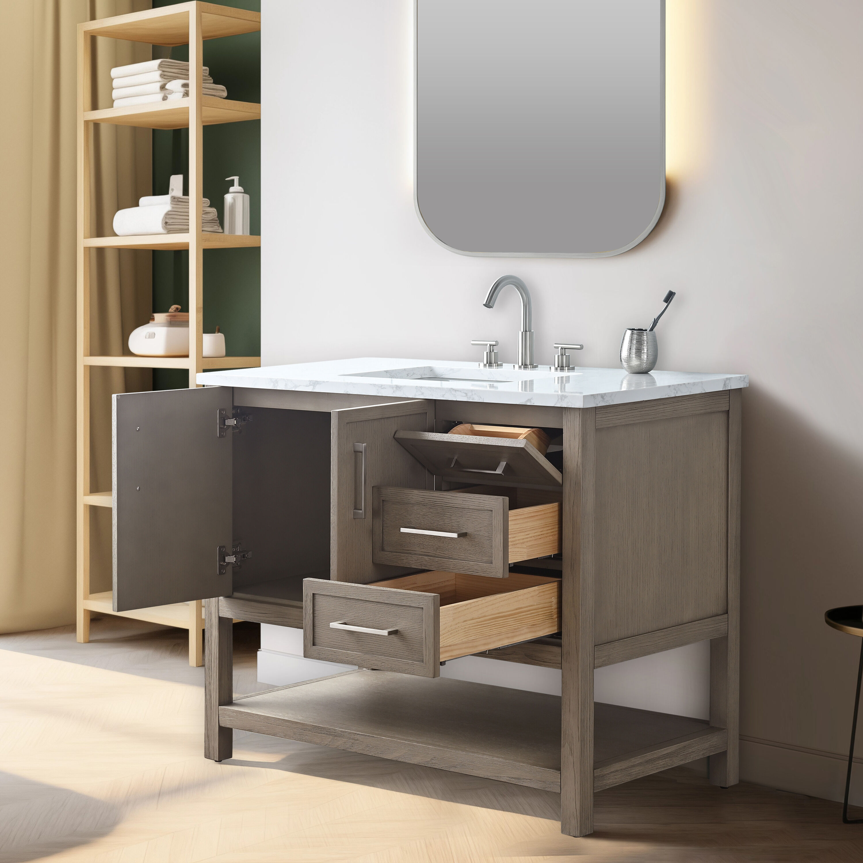 Sudio Design OLIVER-42VGY Bath-Vanity-Combo - View #3