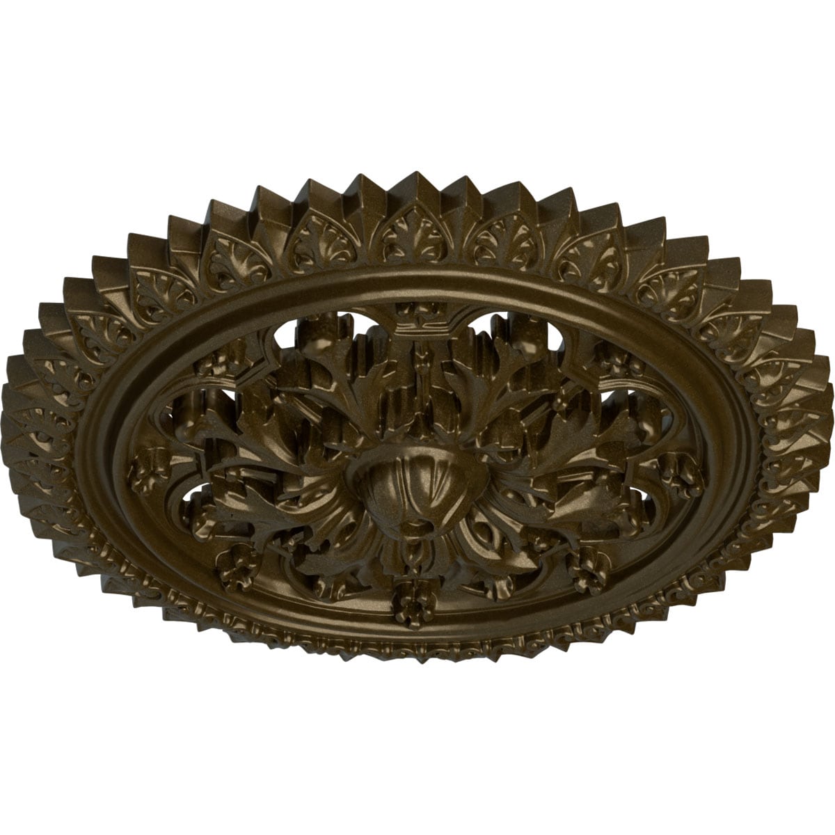 Ekena Millwork CM21YOBRS Ceiling-Medallions - View #2