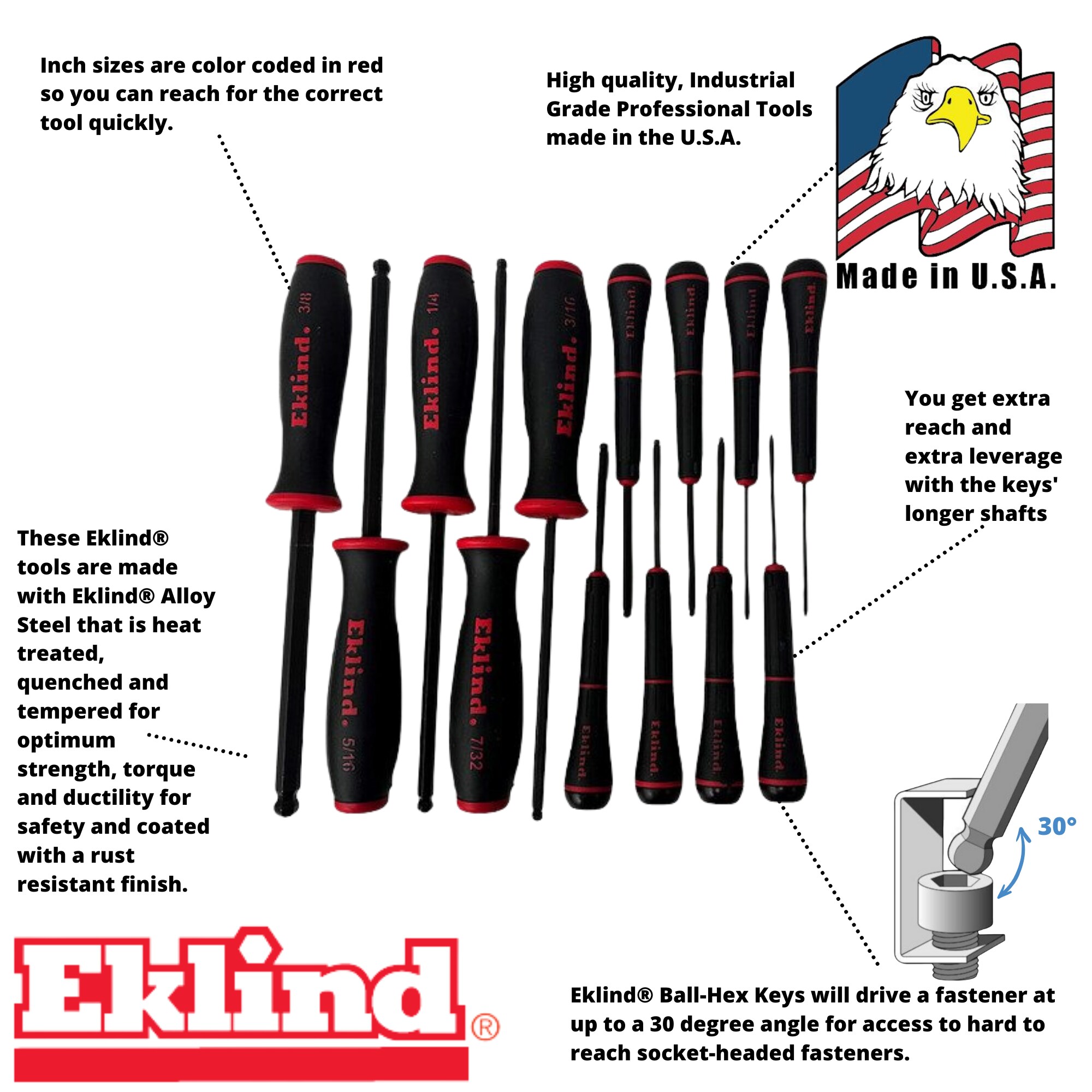 Eklind 90113 Hex-Torx-Key - View #2