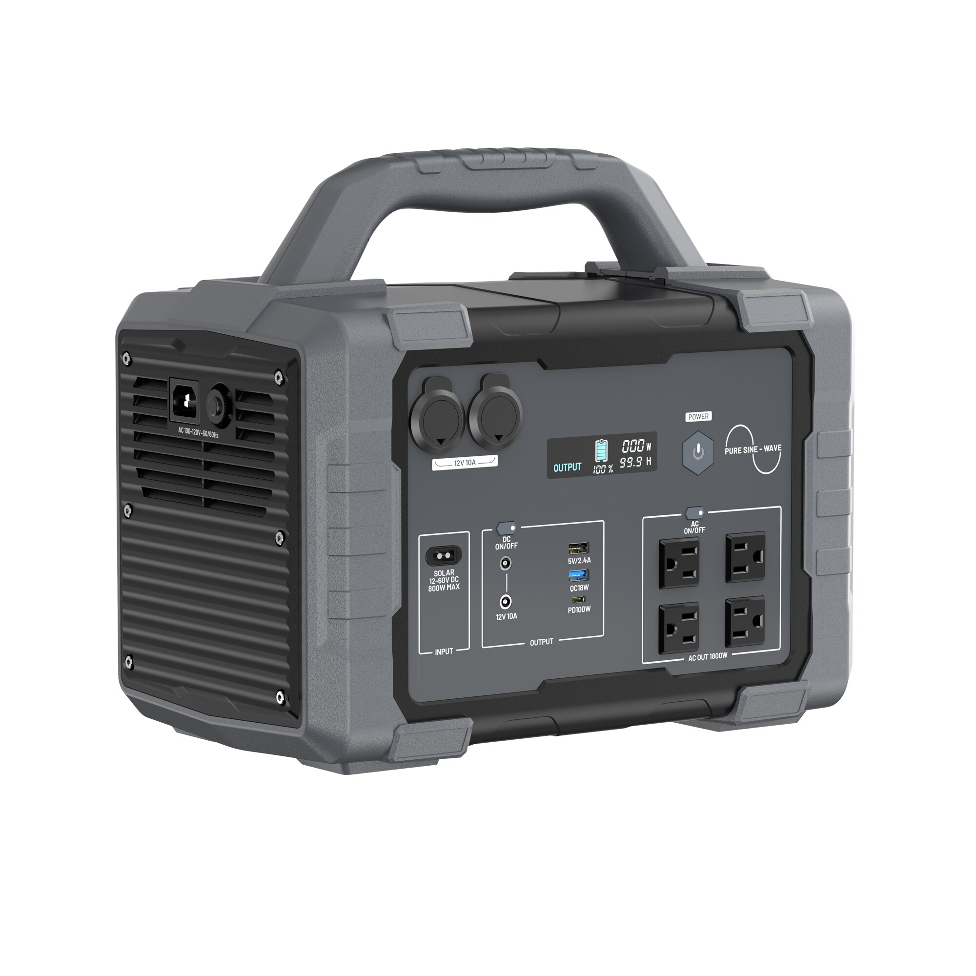 Mondawe IRONMAN 1800-Watts Portable Power Station in the Portable