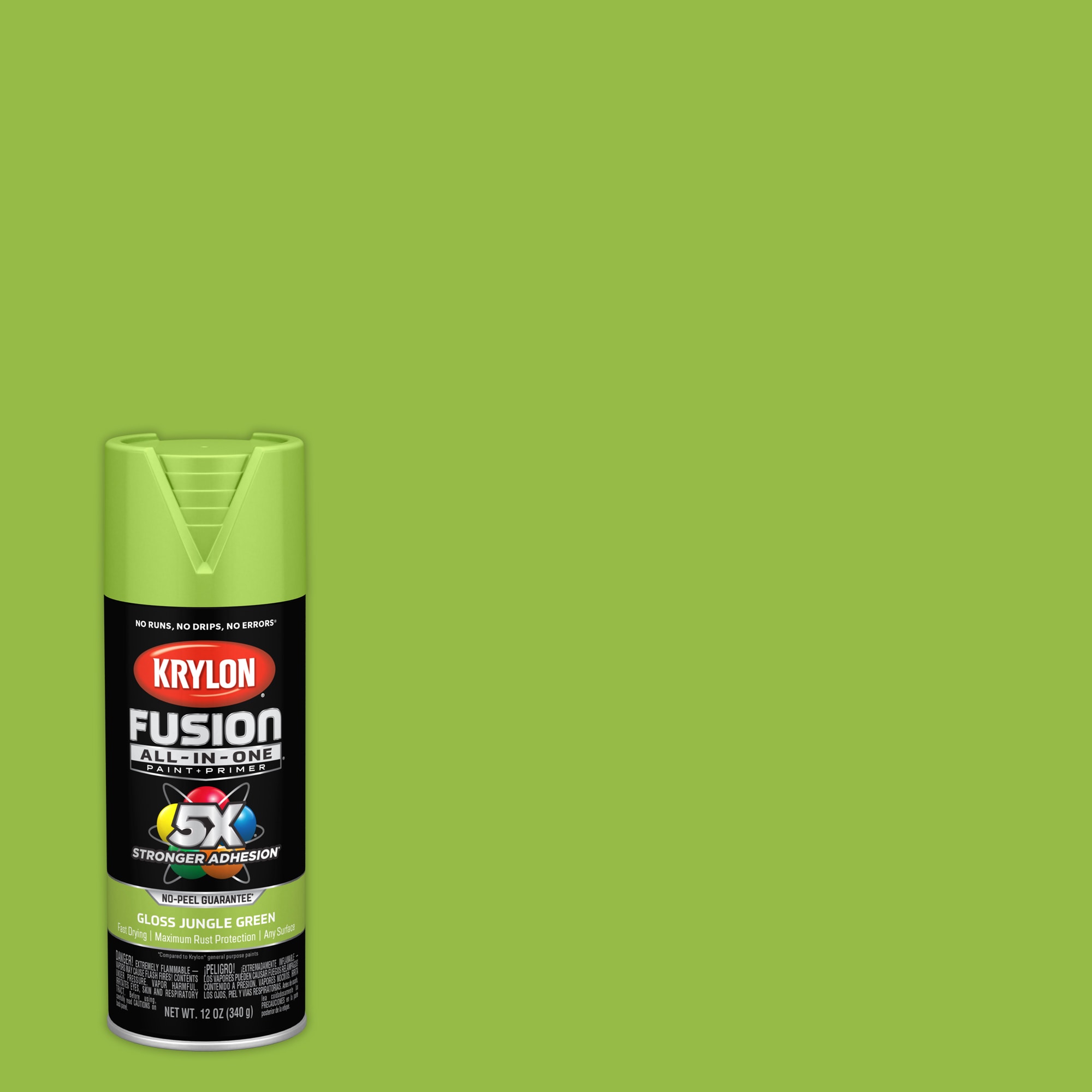 Krylon Fusion All-In-One Gloss Jungle Green Spray Paint and Primer In One  (NET WT. 12-oz) in the Spray Paint department at