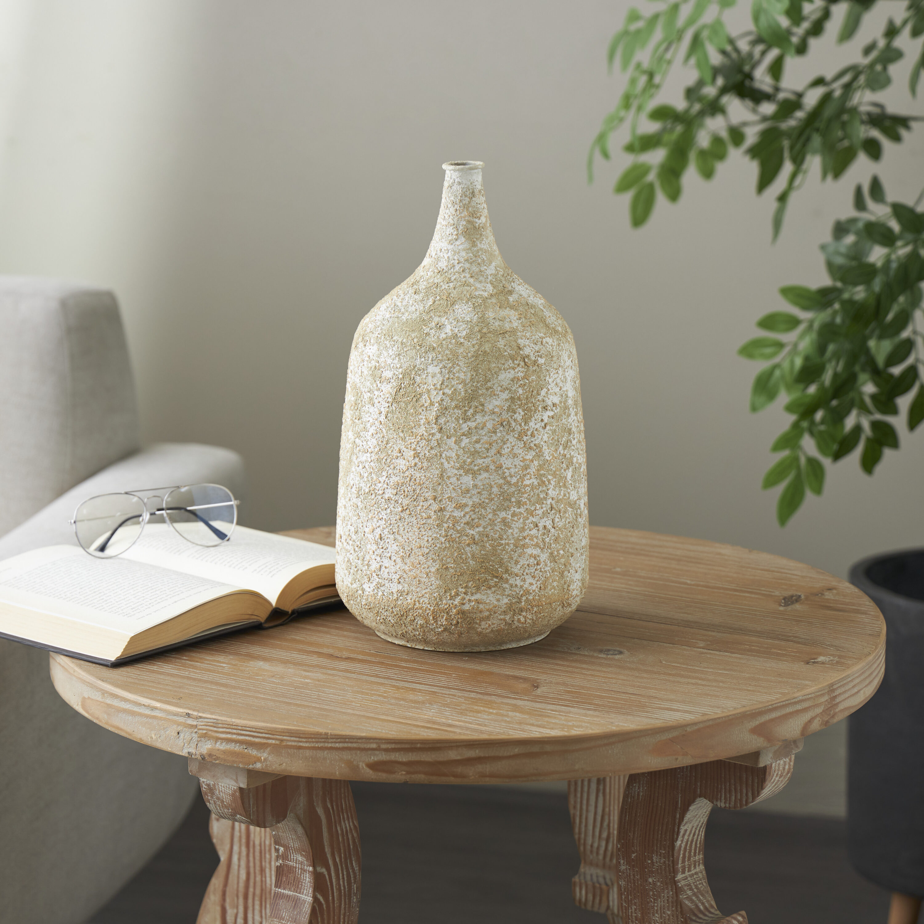 Grayson Lane 821890 Brown Iron Rustic Vase
