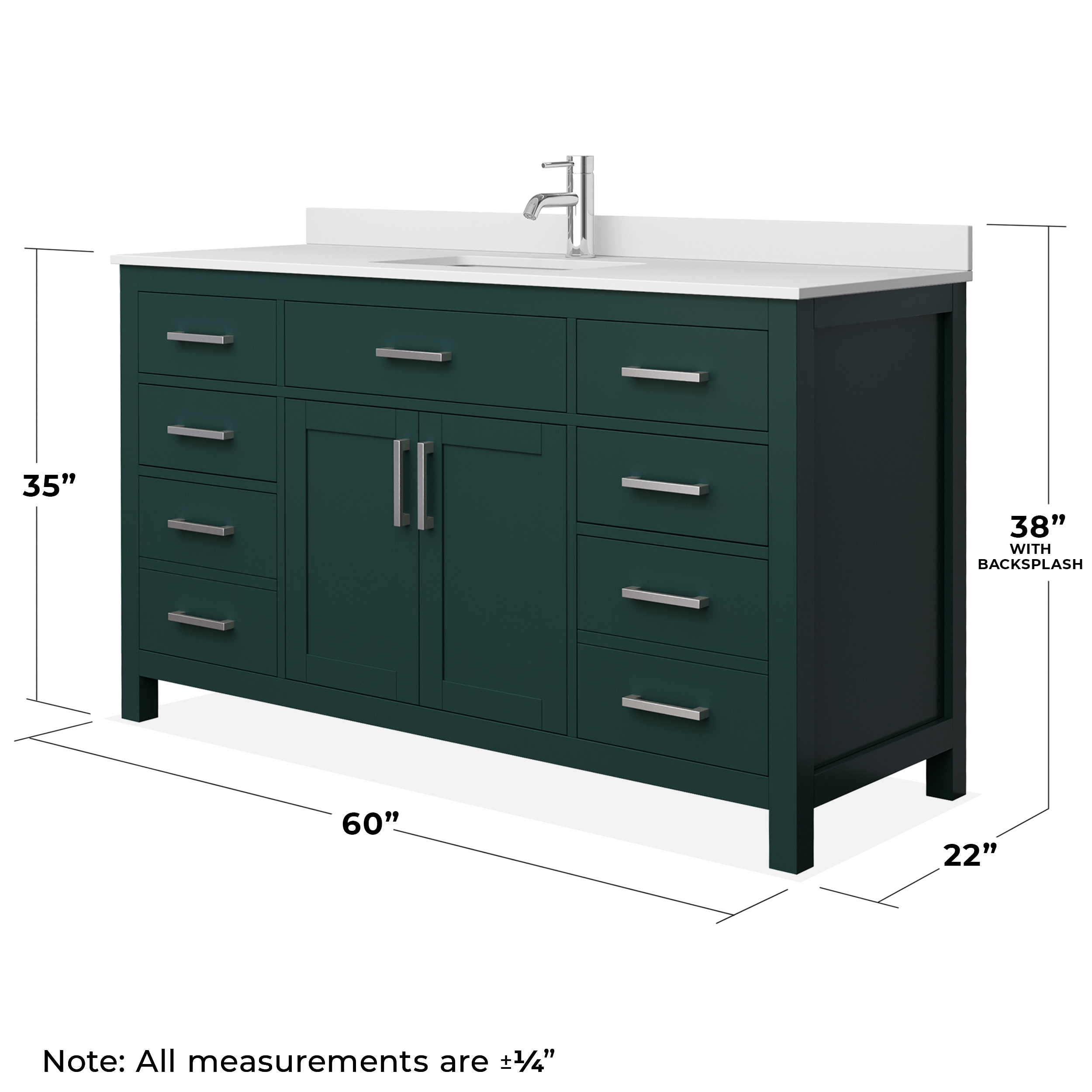Wyndham Collection WCG242460SGEWCUNSMXX Bath-Vanity-Combo - View #5