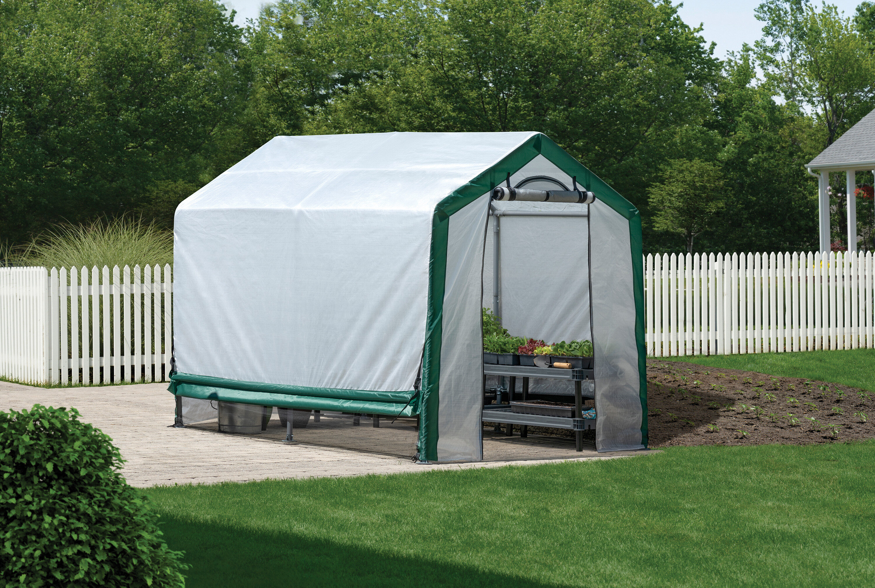 ShelterLogic 70699 8-ft L x 6-ft W x 7-ft H Transparent Pop-up Greenhouse