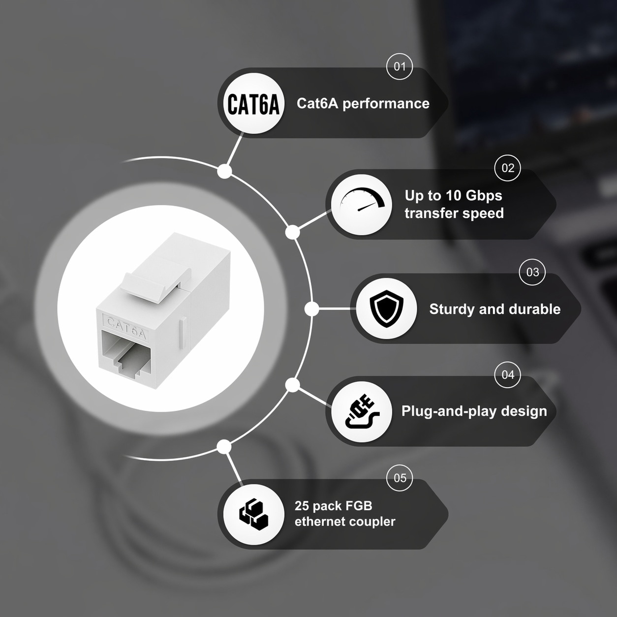 Aoibox LABBKGX3 Ethernet-Cables - View #4