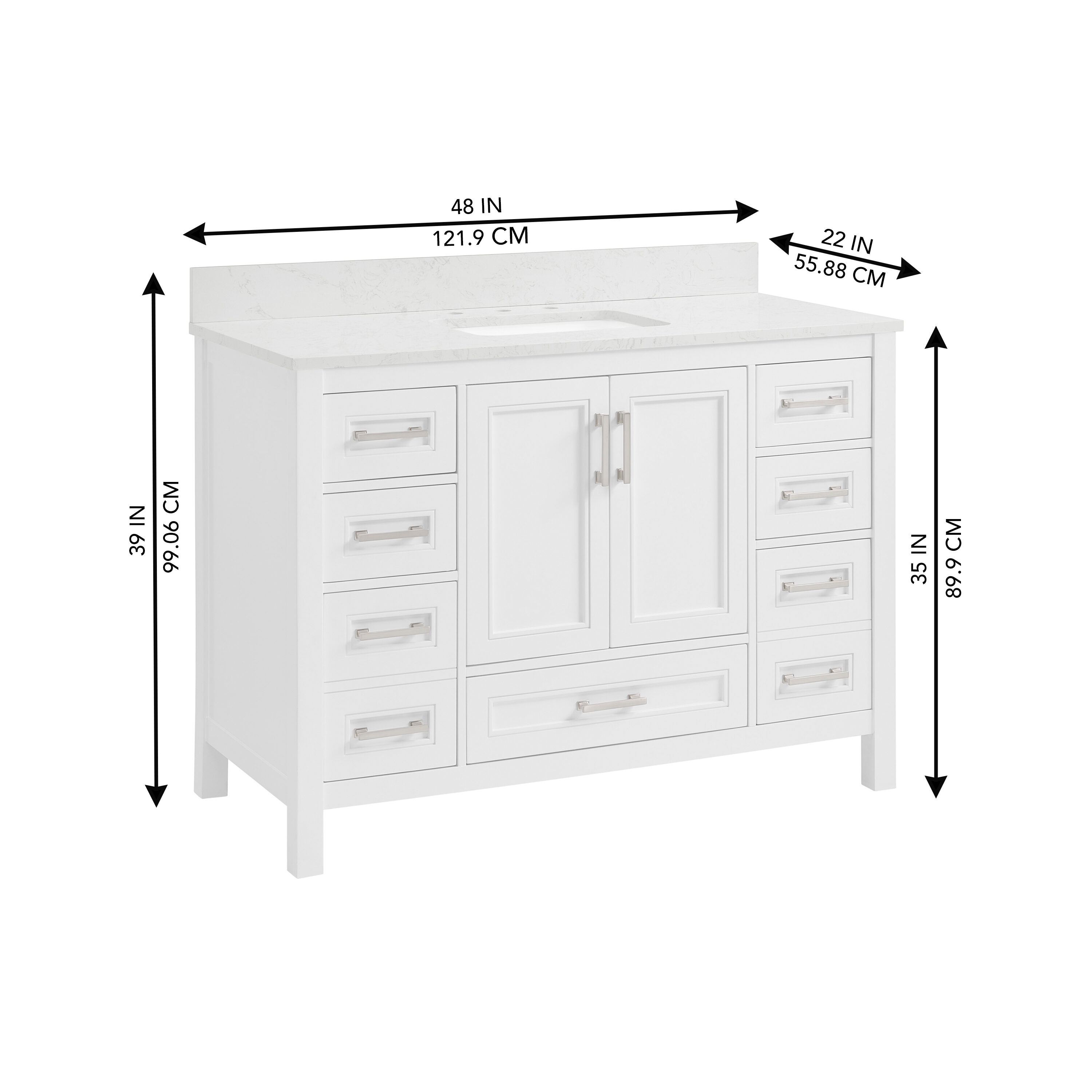 allen + roth 1541VA-48-201-925 Bath-Vanity-Combo - View #12