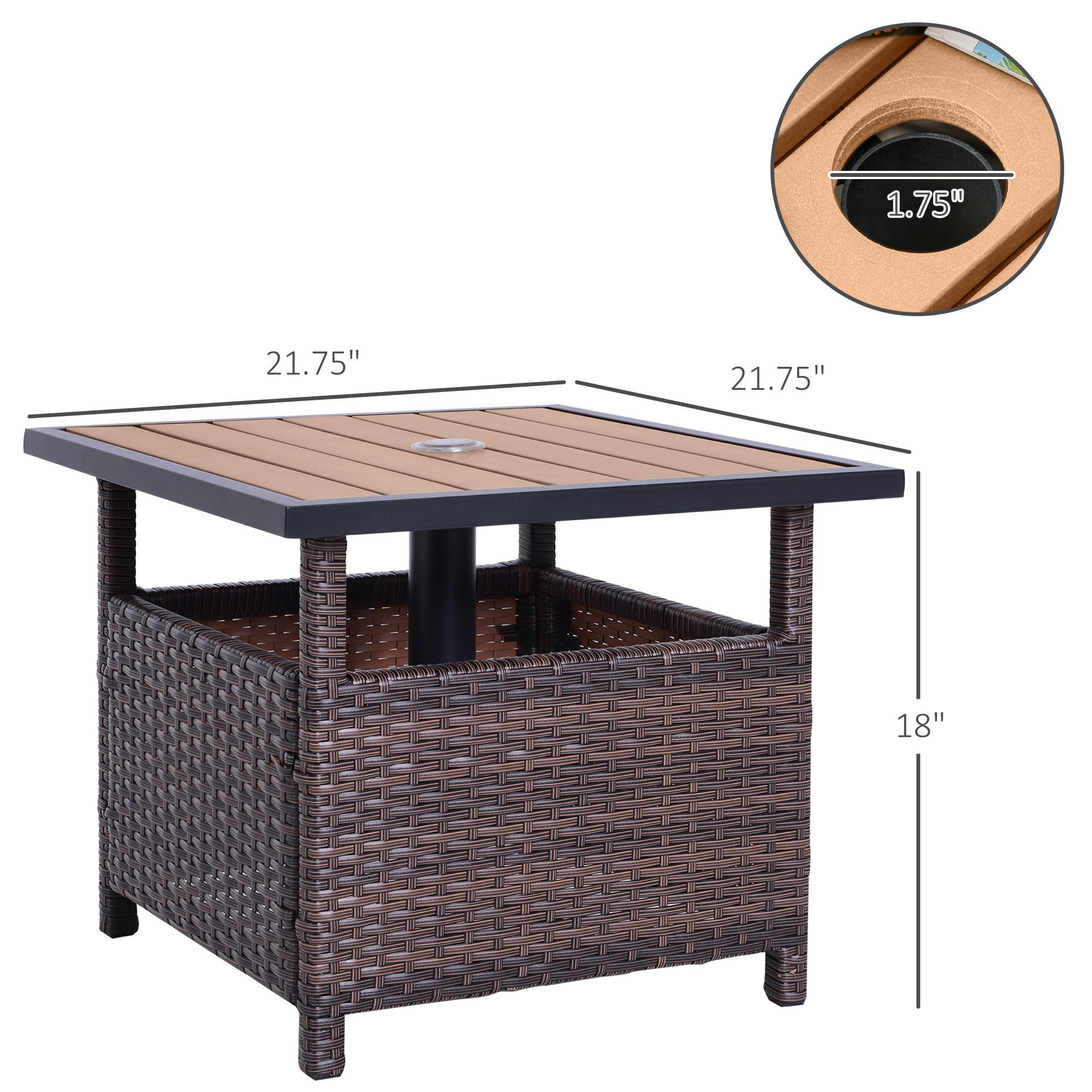 Miki Shinly AB-4047-120JJ Patio-Tables - View #2