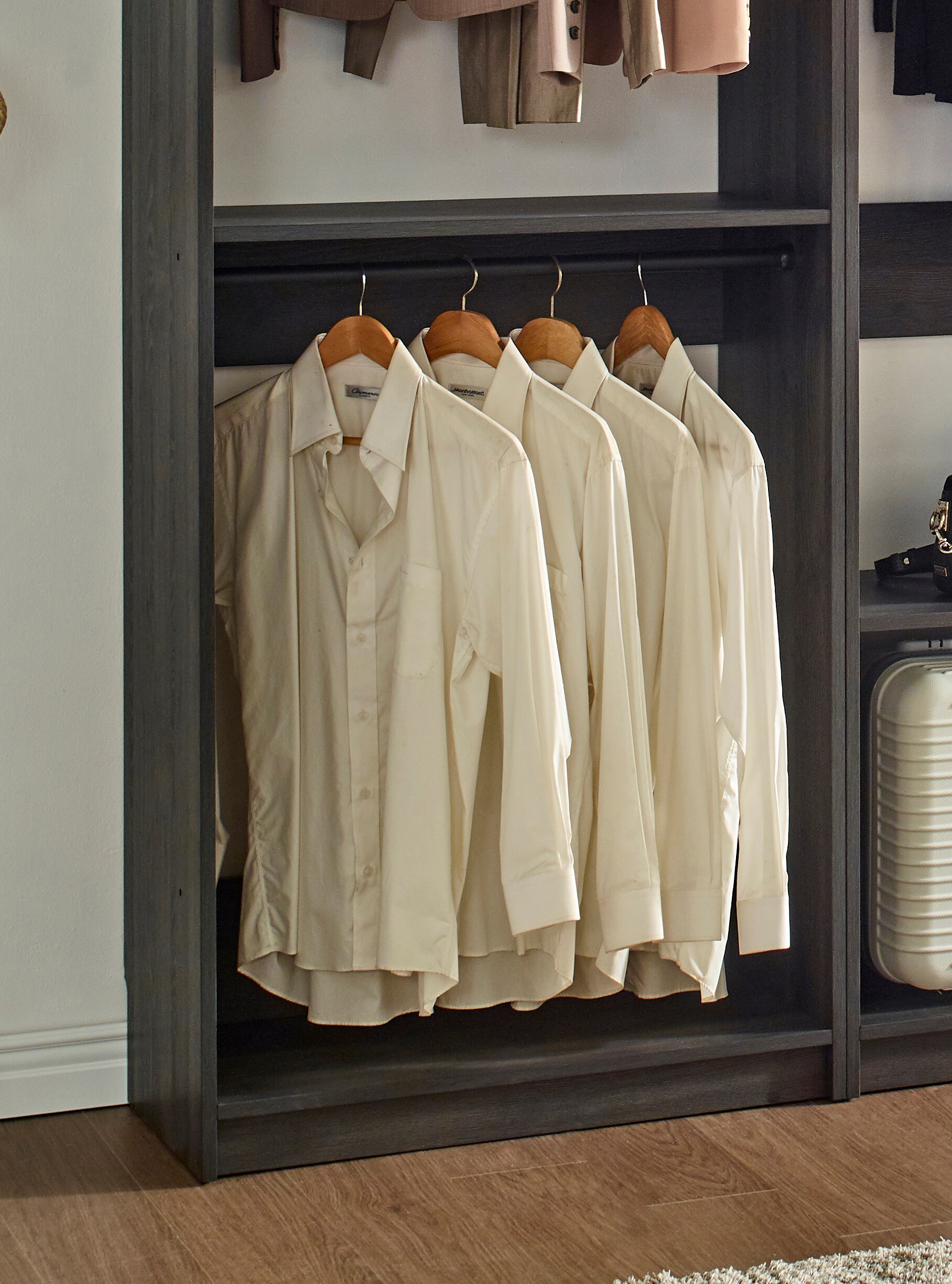 Klair Living PROSPER-ABDE BLK Wood-Closet-Kits - View #3