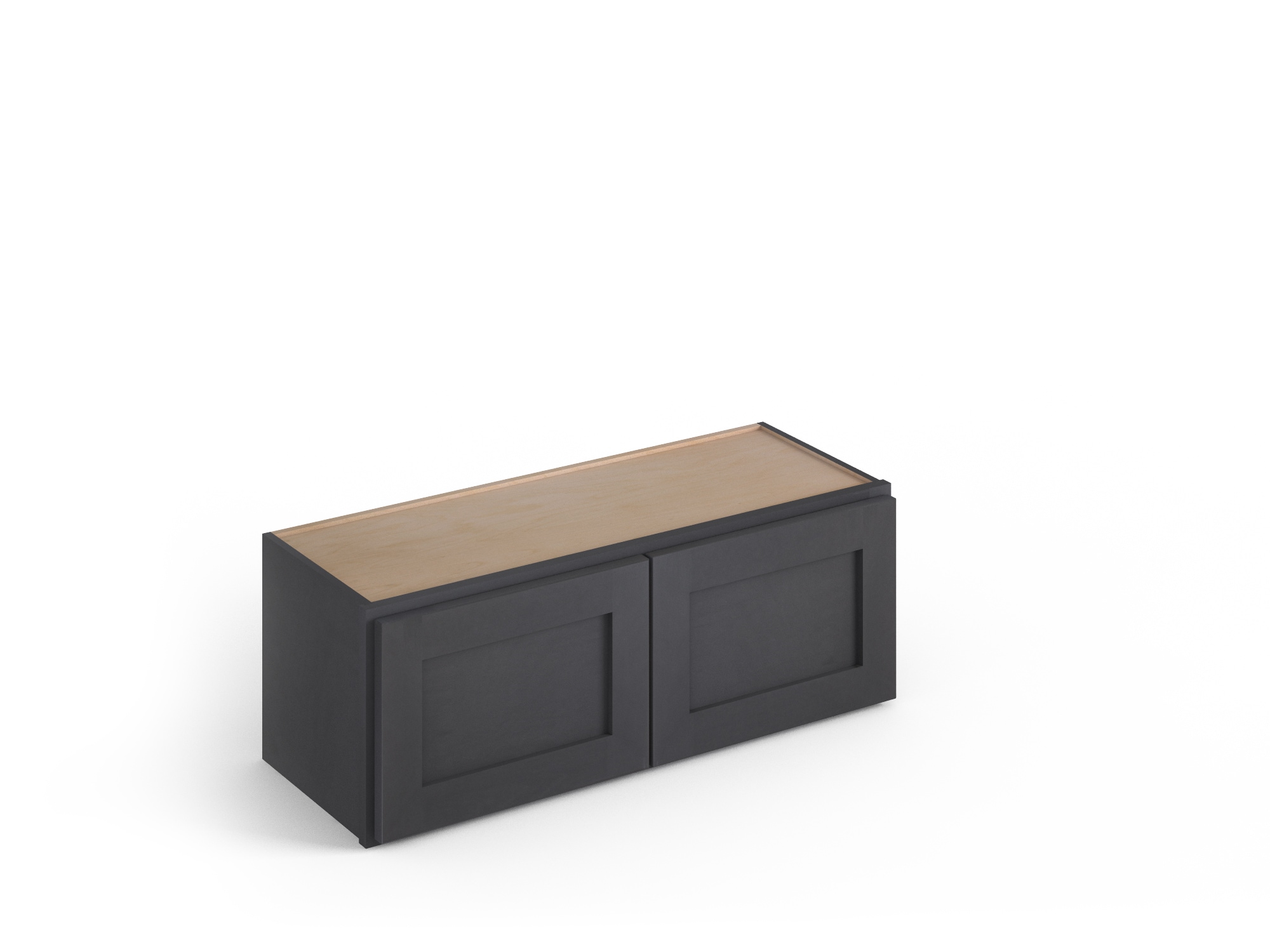 Valleywood Cabinetry 36-in W x 18-in H x 24-in D Ideal Gray Birch Wall Ready To Assemble Plywood Cabinet (Flat Panel Shaker Door Style)