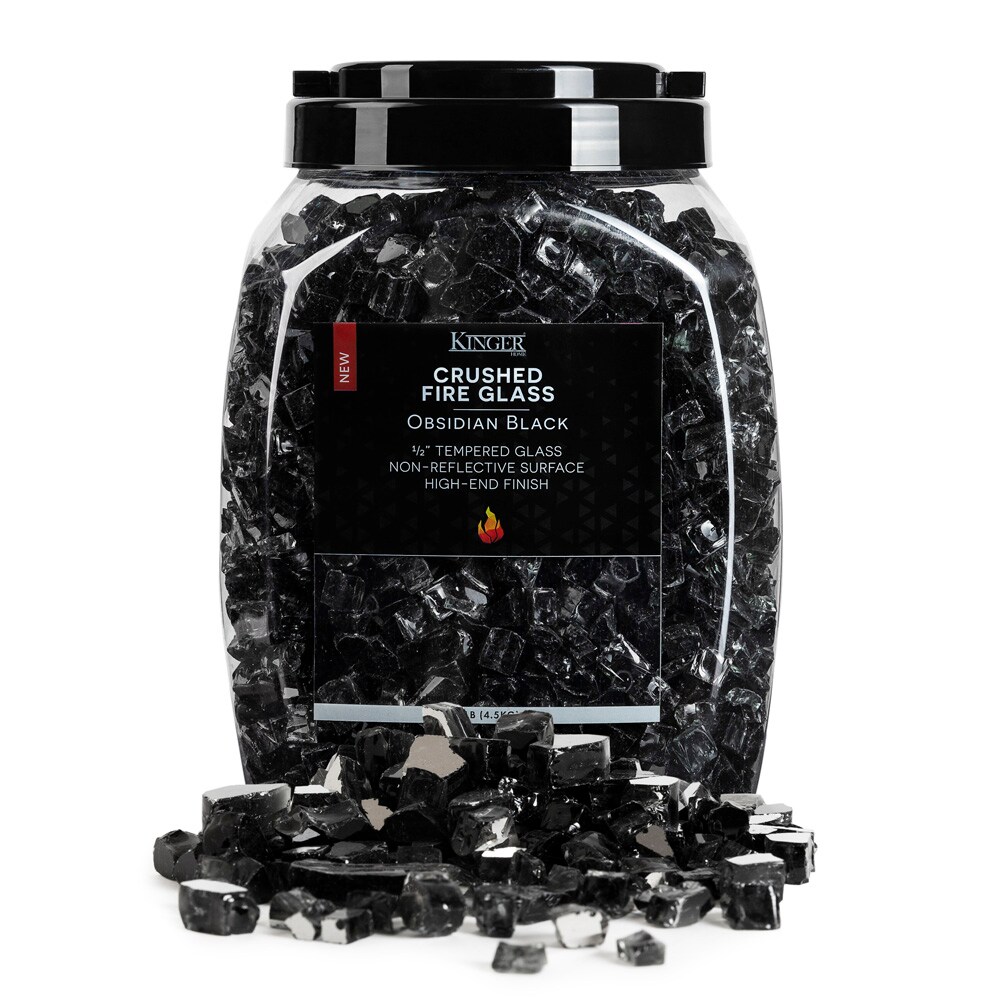 Kinger Home FG-001-OBBLK Fire-Glass - View #2