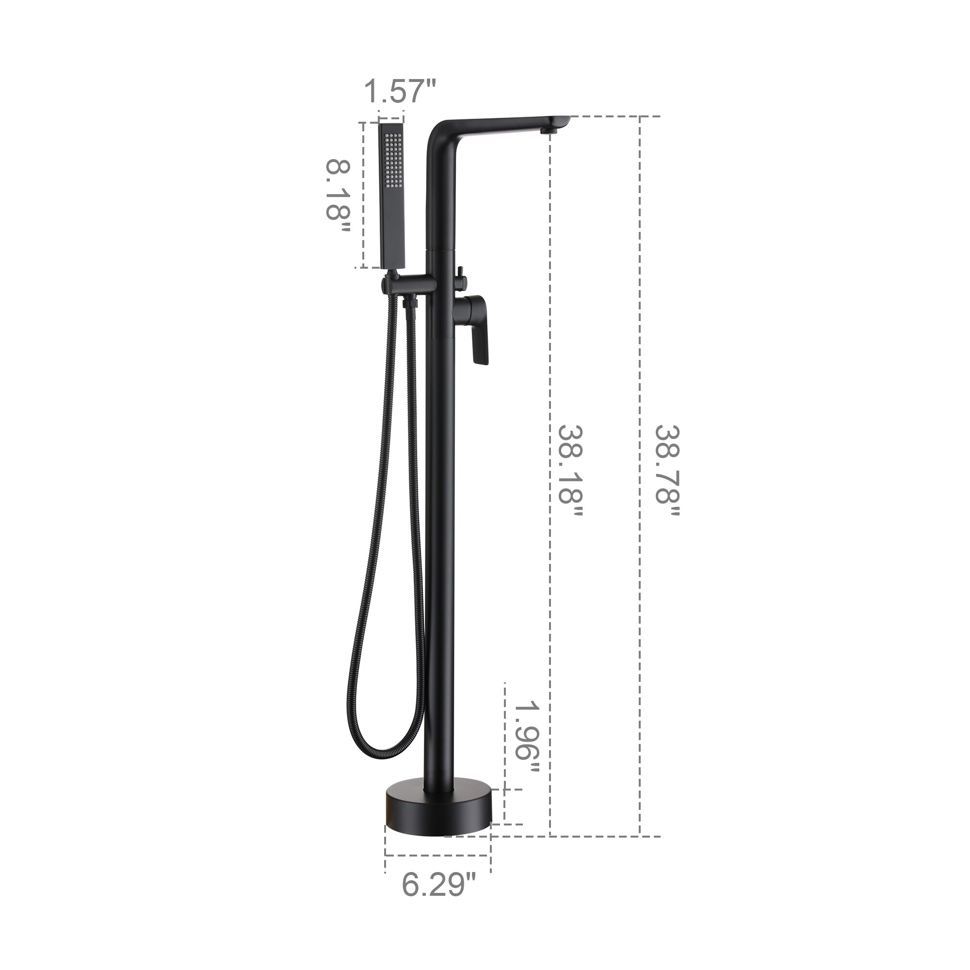 Clihome TC-235MB-BF Roman-Tub-Faucets - View #2