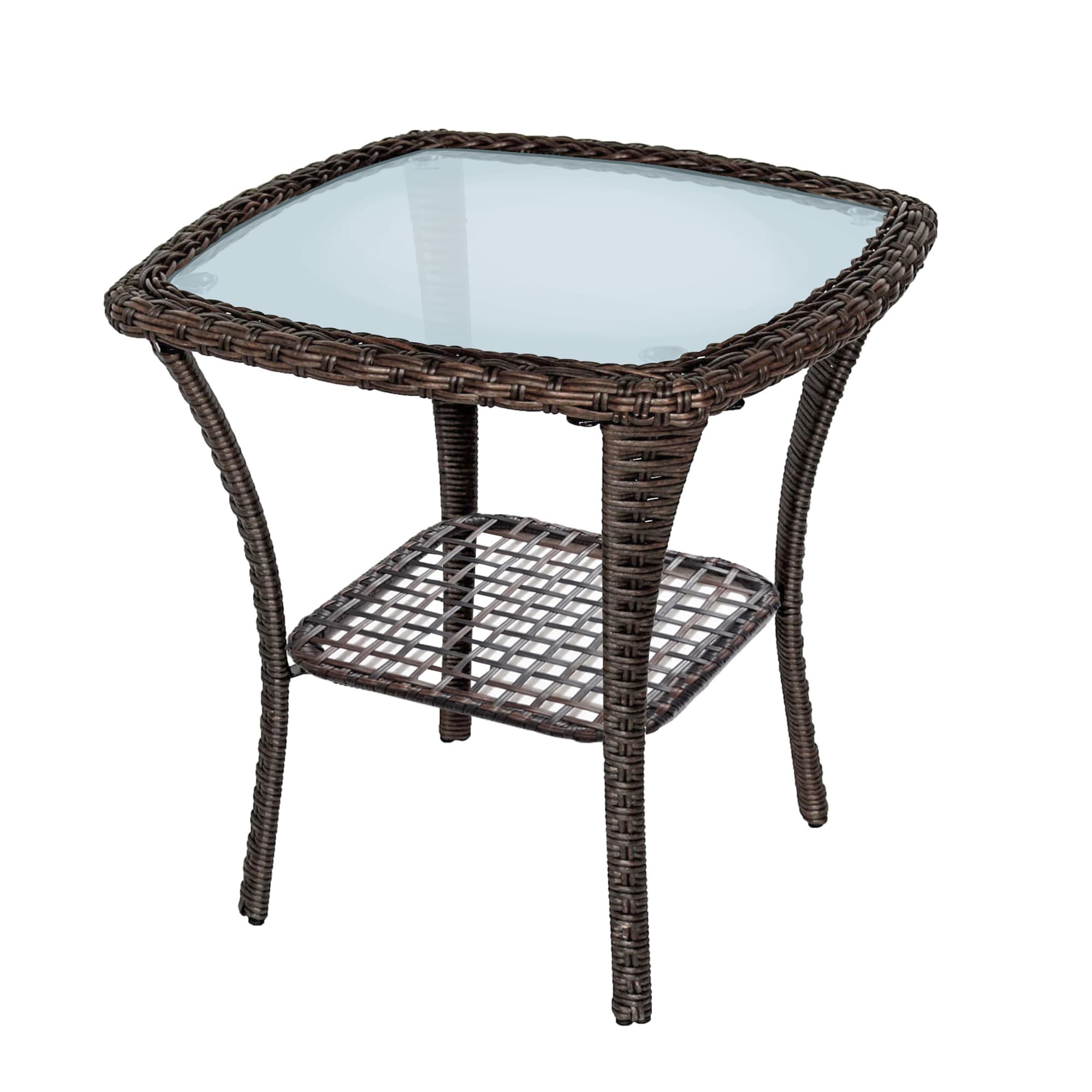CESICIA GIGA-LS-F34 Patio Tables Square Outdoor Coffee 20-in W x 20-in L