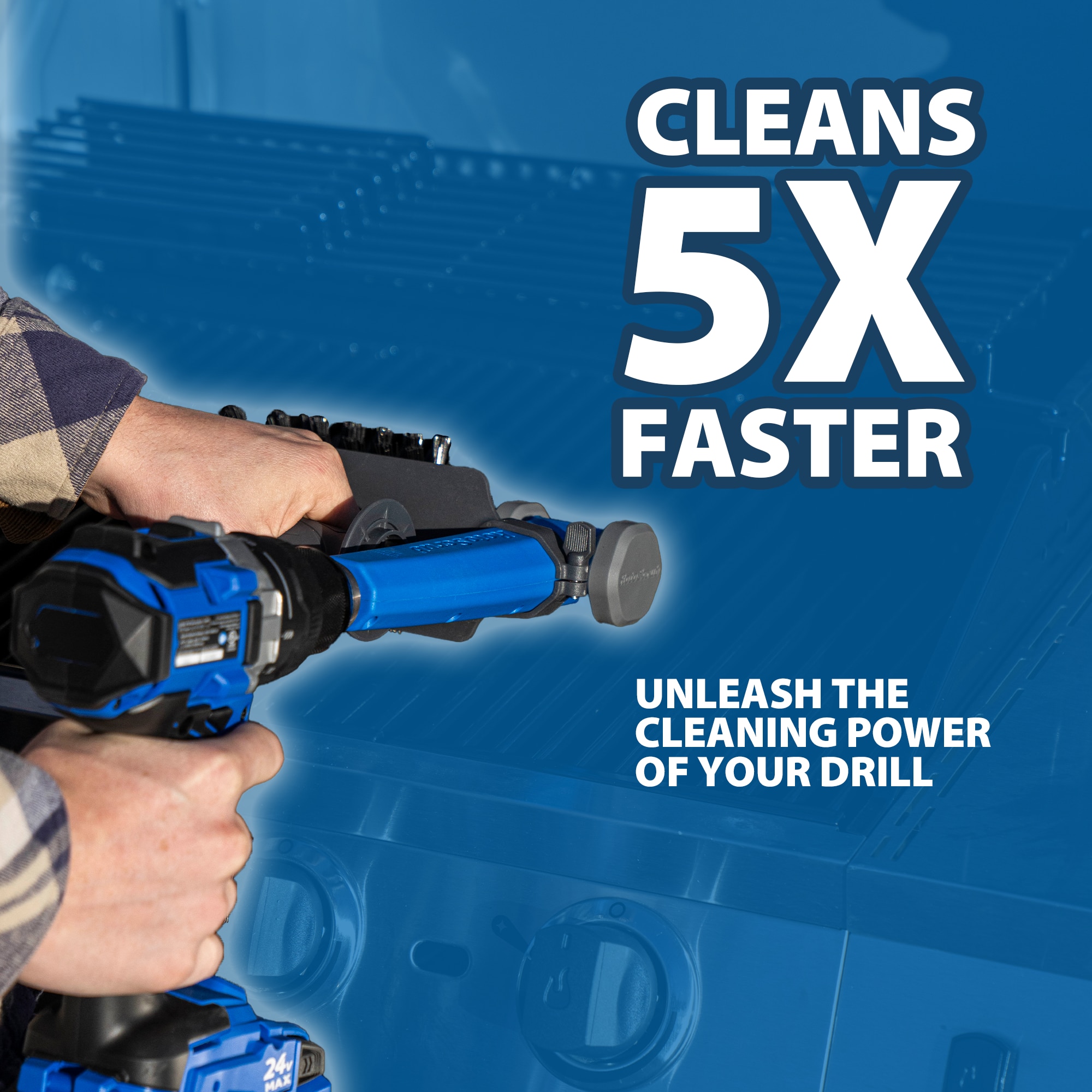 Heavy Duty Nylon Grill Brush Cleaning Kit Attachment