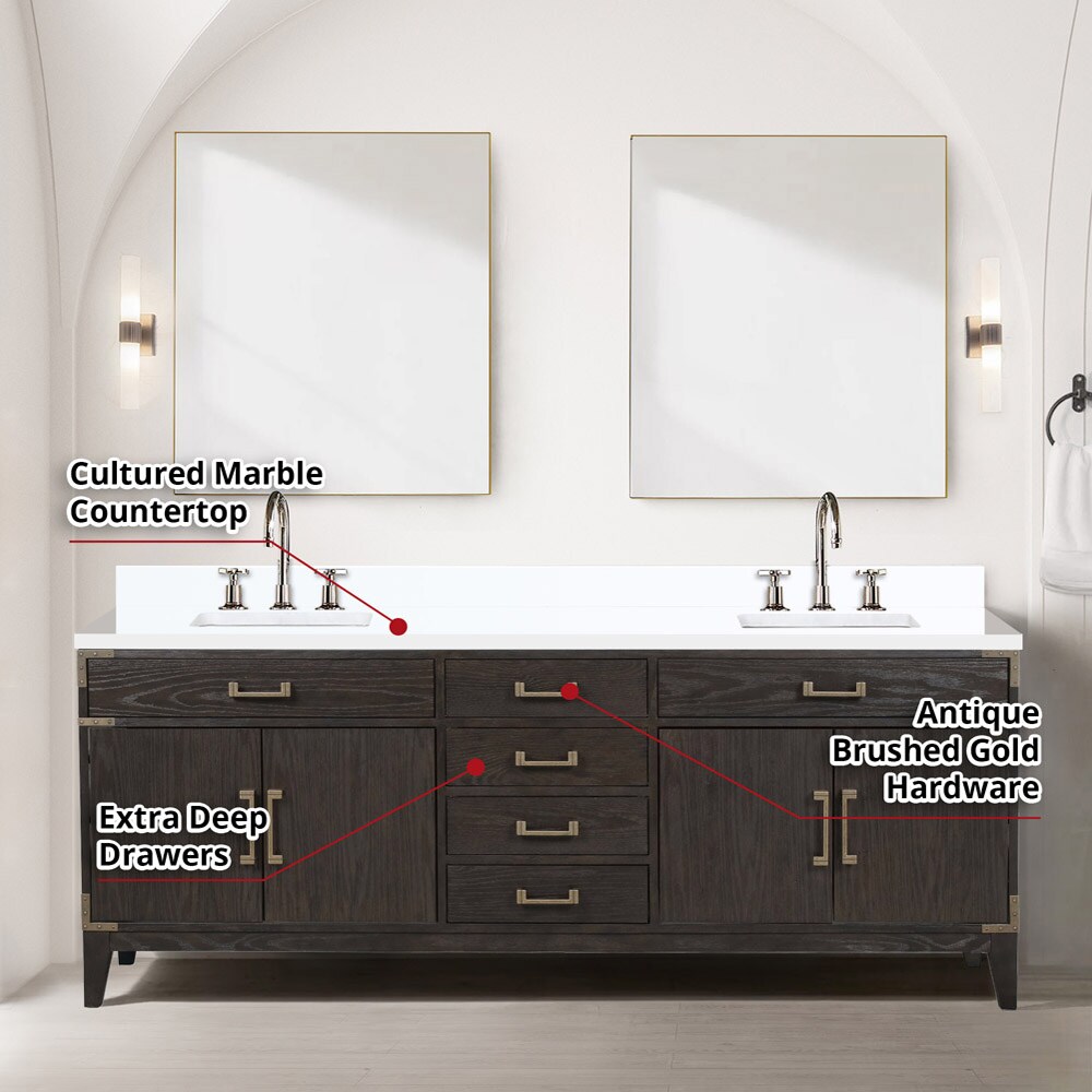 Lexora LVW84DK301 Bath-Vanity-Combo - View #6