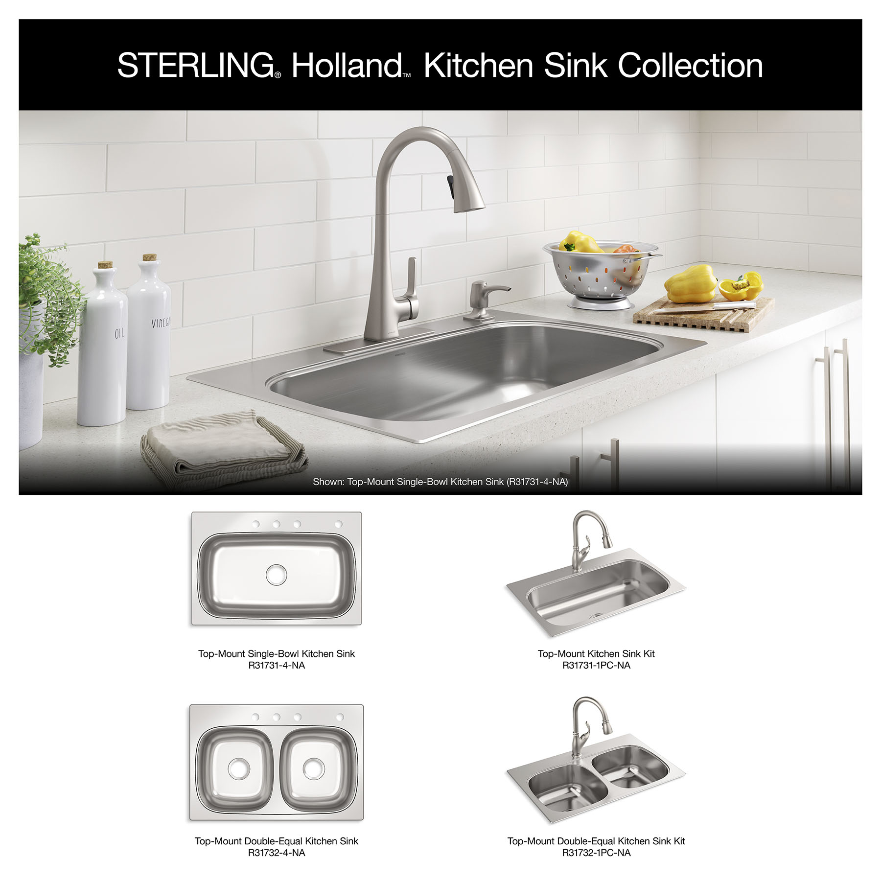 Sterling R31732-4-NA Kitchen-Sinks - View #8
