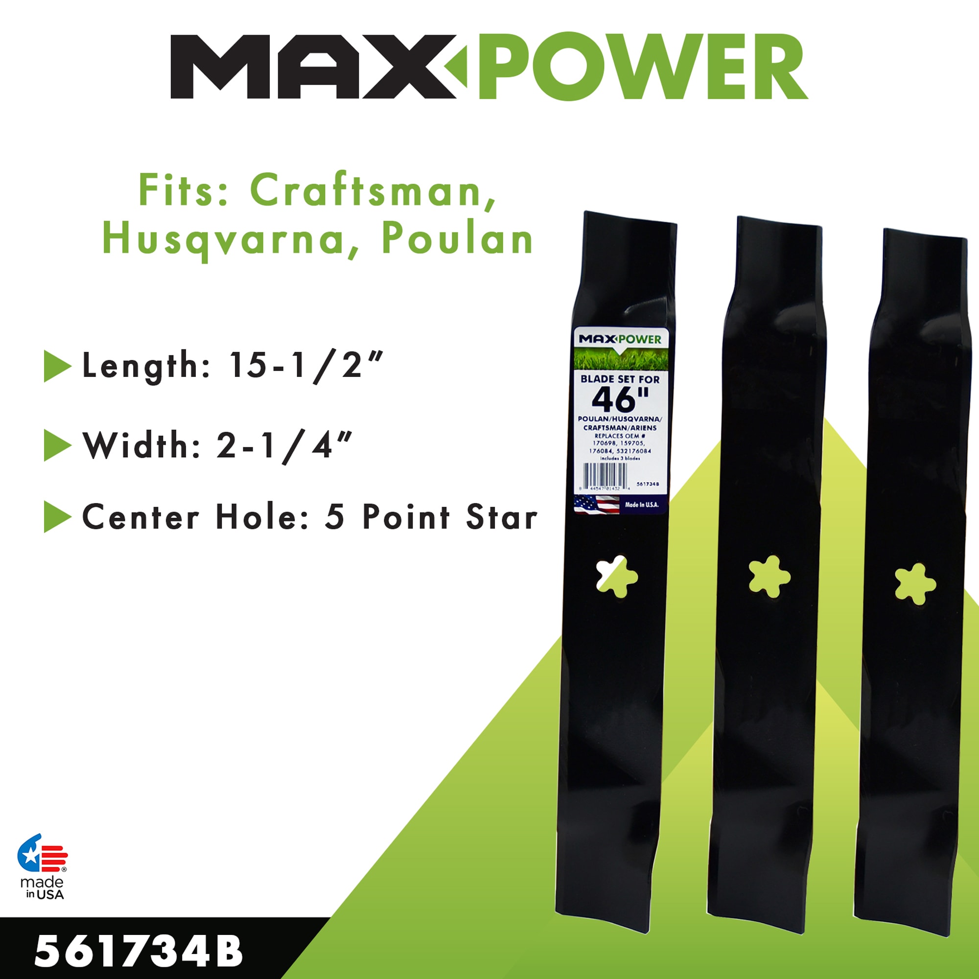 MaxPower 561734B Ope-Mower-Blades - View #5