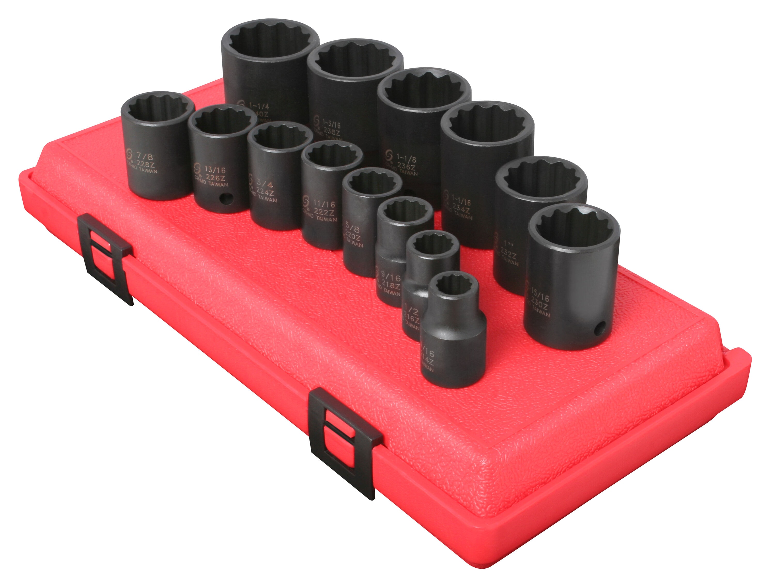 SUNEX TOOLS 2678 Standard (SAE) 1/2-in Drive 1/2-in 6-point Impact Socket Set