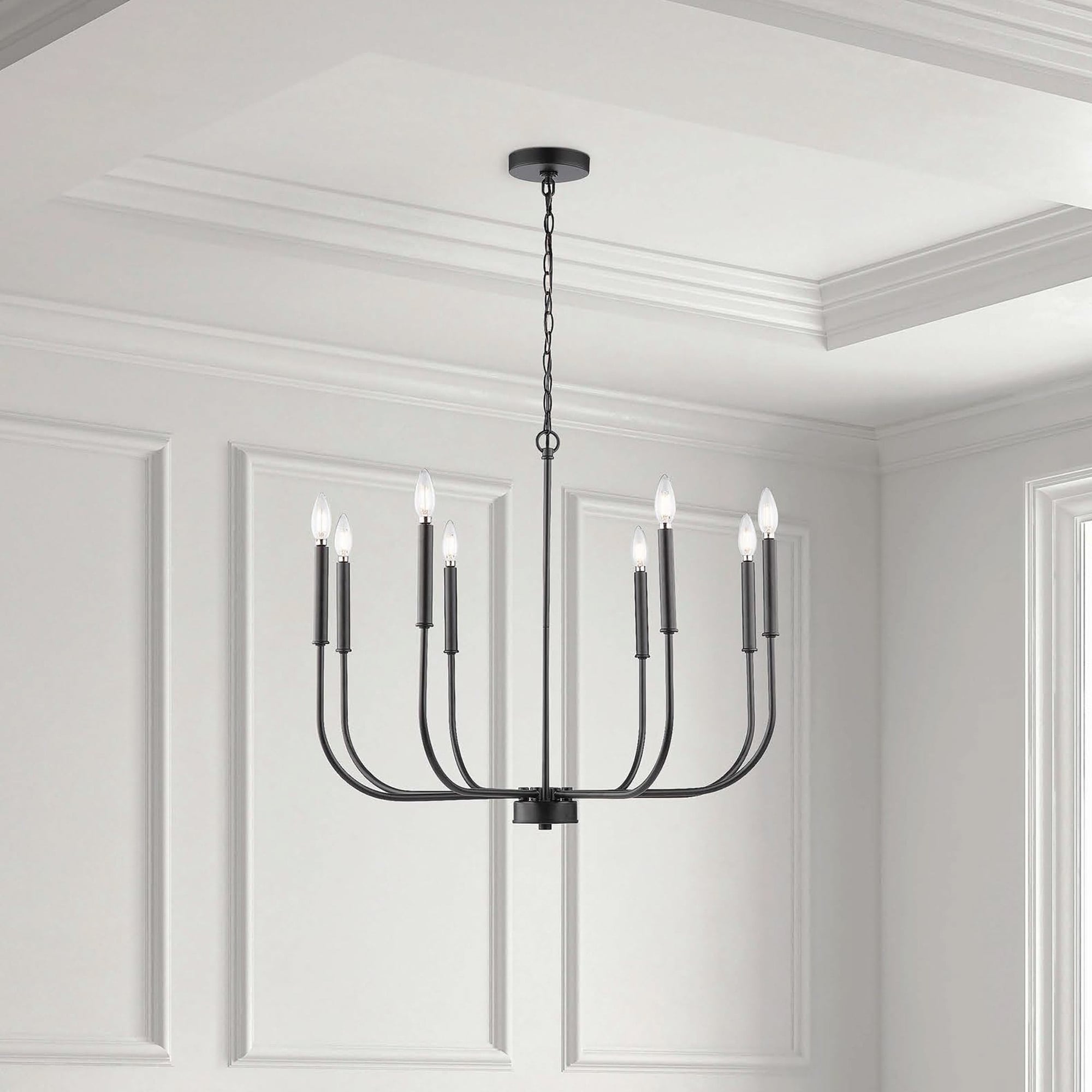 Allen + Roth Chandelier, 2024 Gazebo Chandelier, Built-in Bluetooth Speaker 1099830