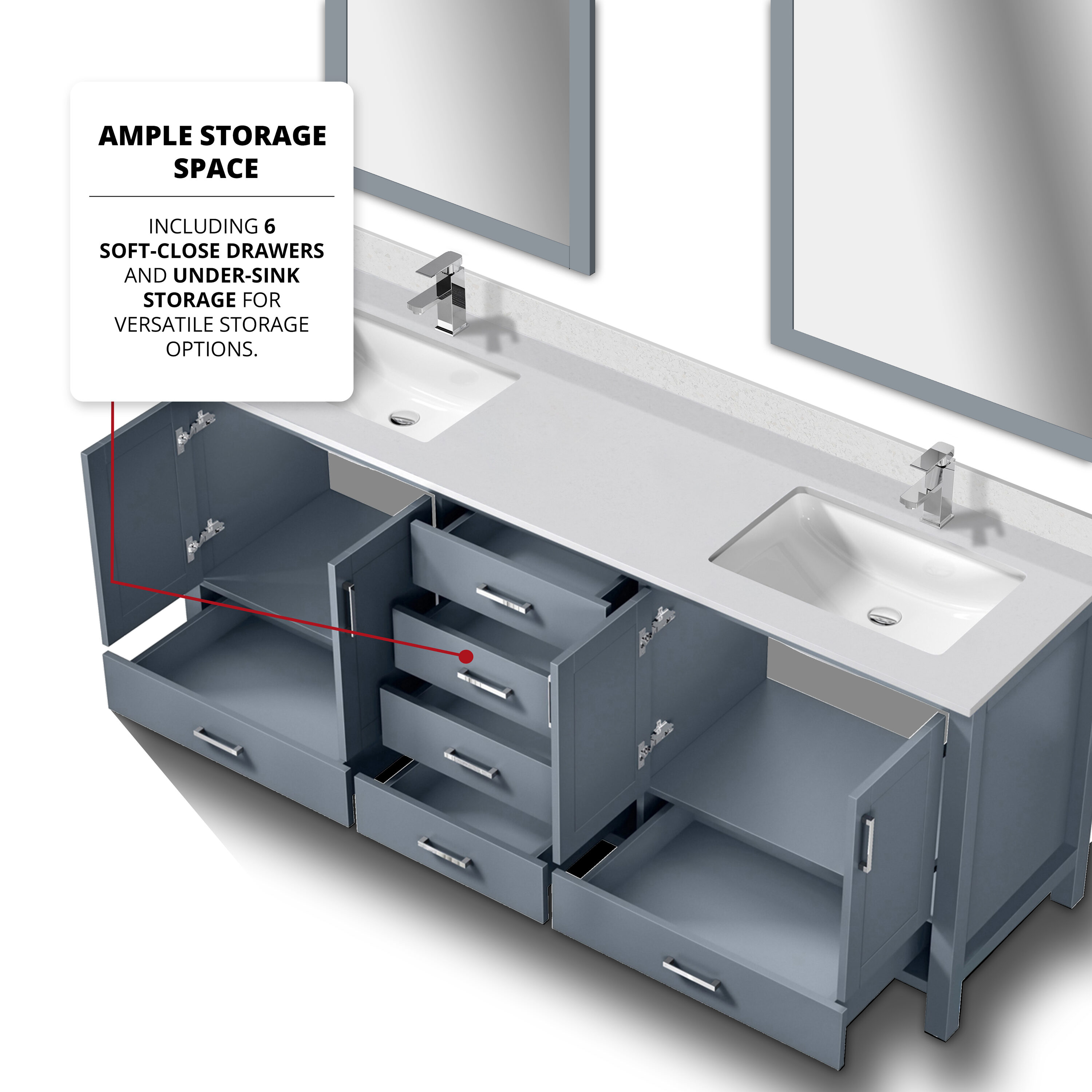 Lexora LVJ80DB310 Bath-Vanity-Combo - View #8