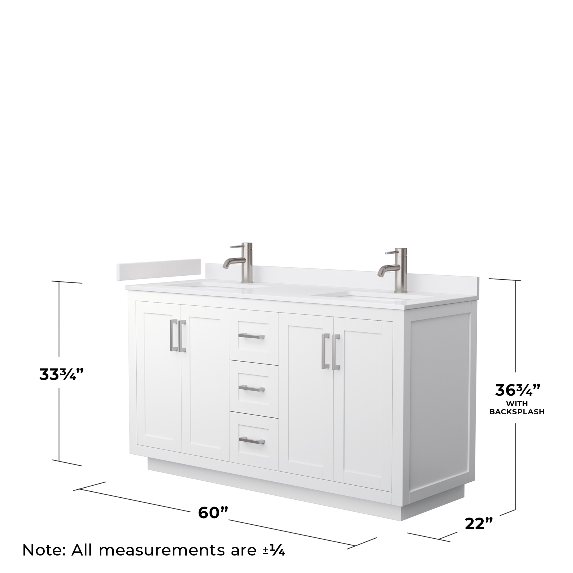 Wyndham Collection WCF292960DWHWCUNSMXX Bath-Vanity-Combo - View #5