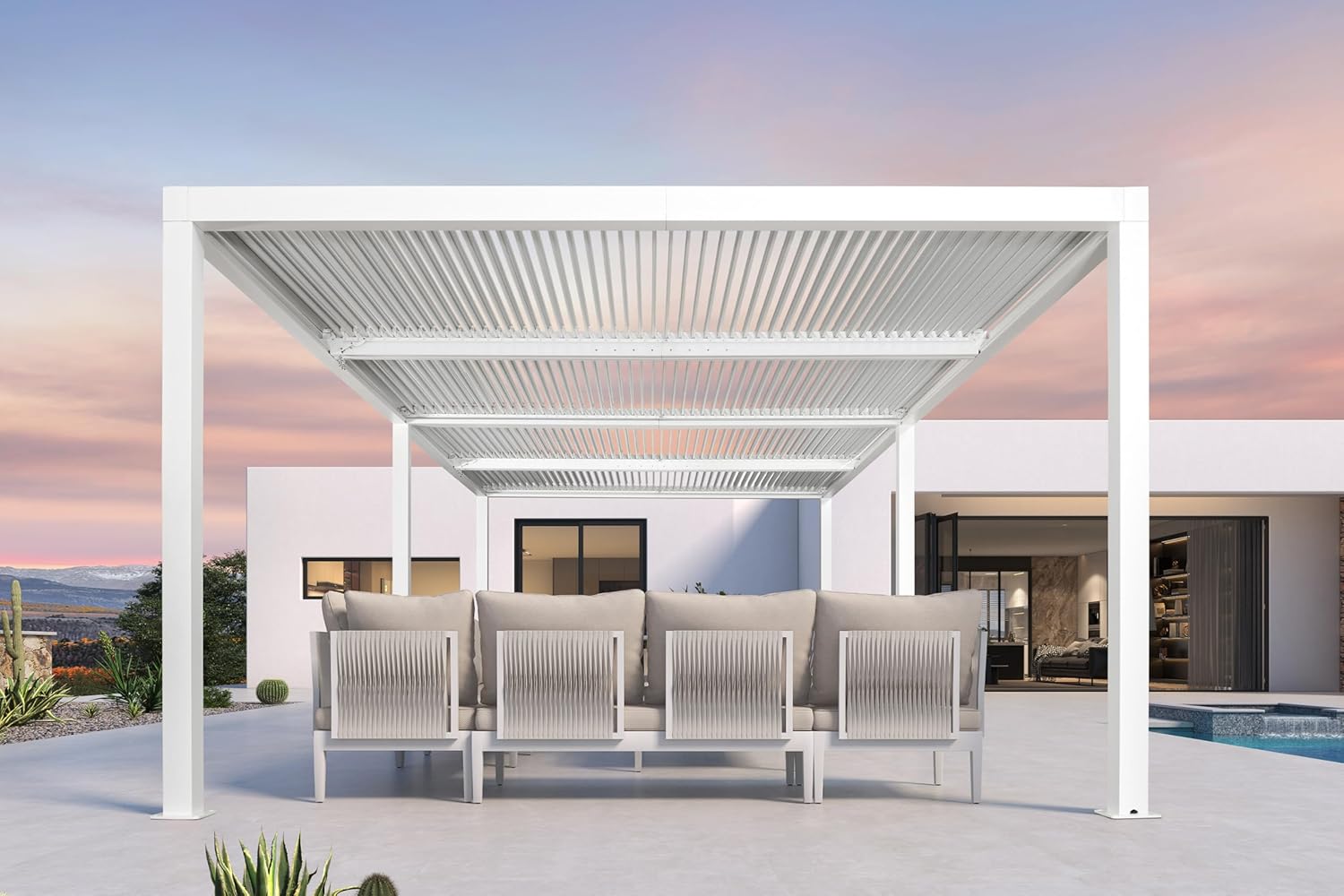 PURPLE LEAF LSXFBY1224-WT Pergolas-2 - View #3