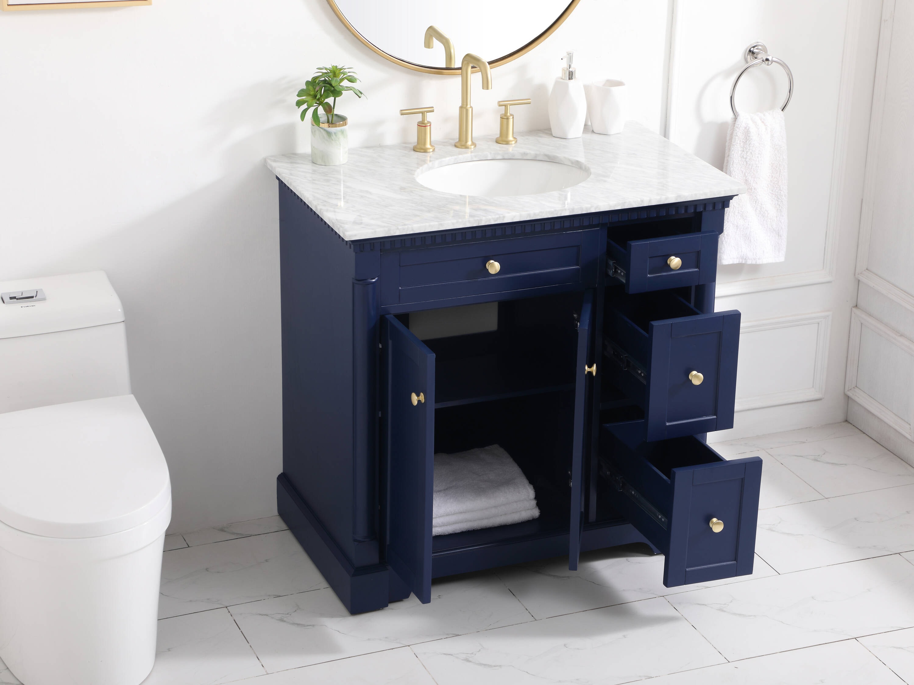 Elegant Decor HF159108BL Bath-Vanity-Combo - View #4