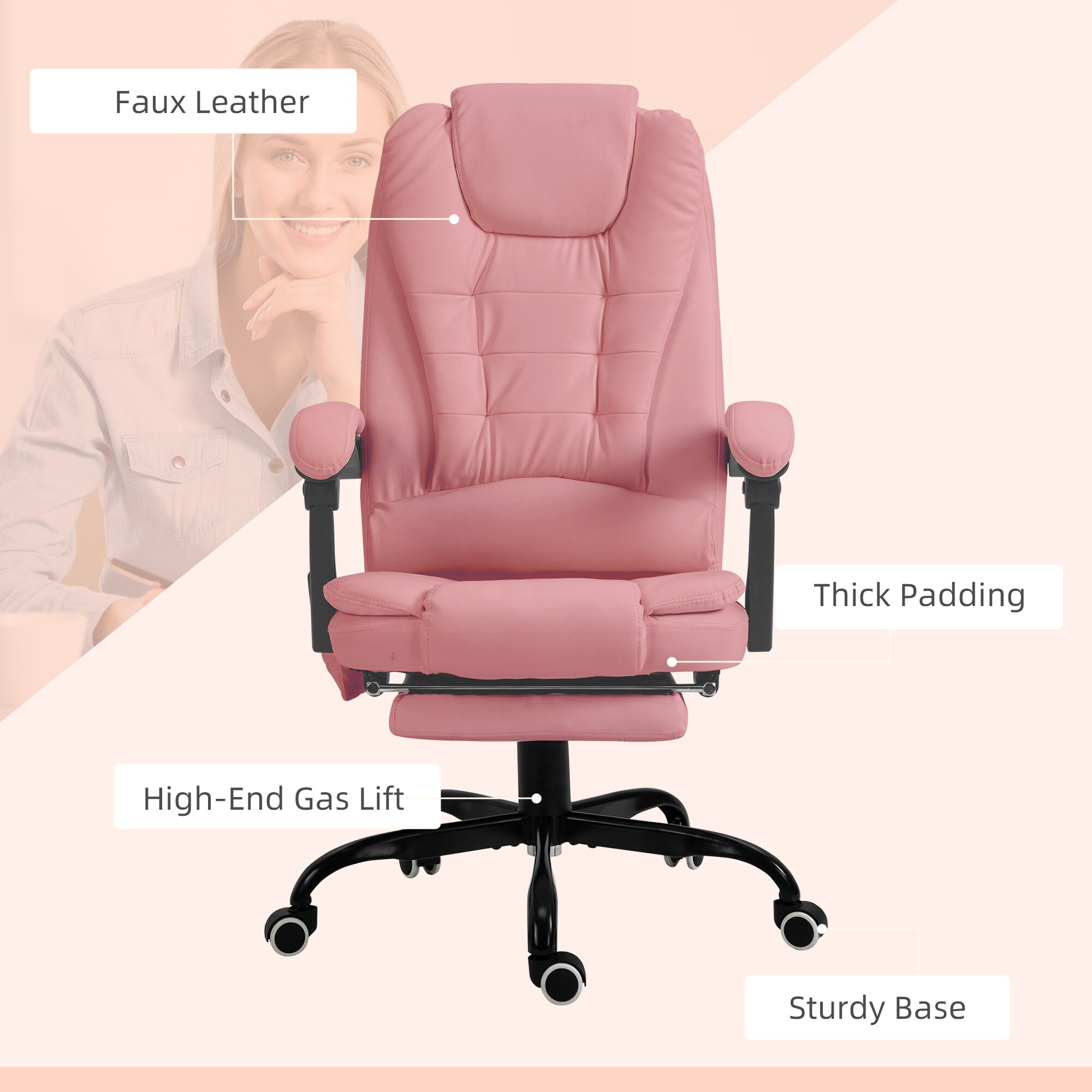 Vinsetto 921-342V81PK Office-Chairs - View #9