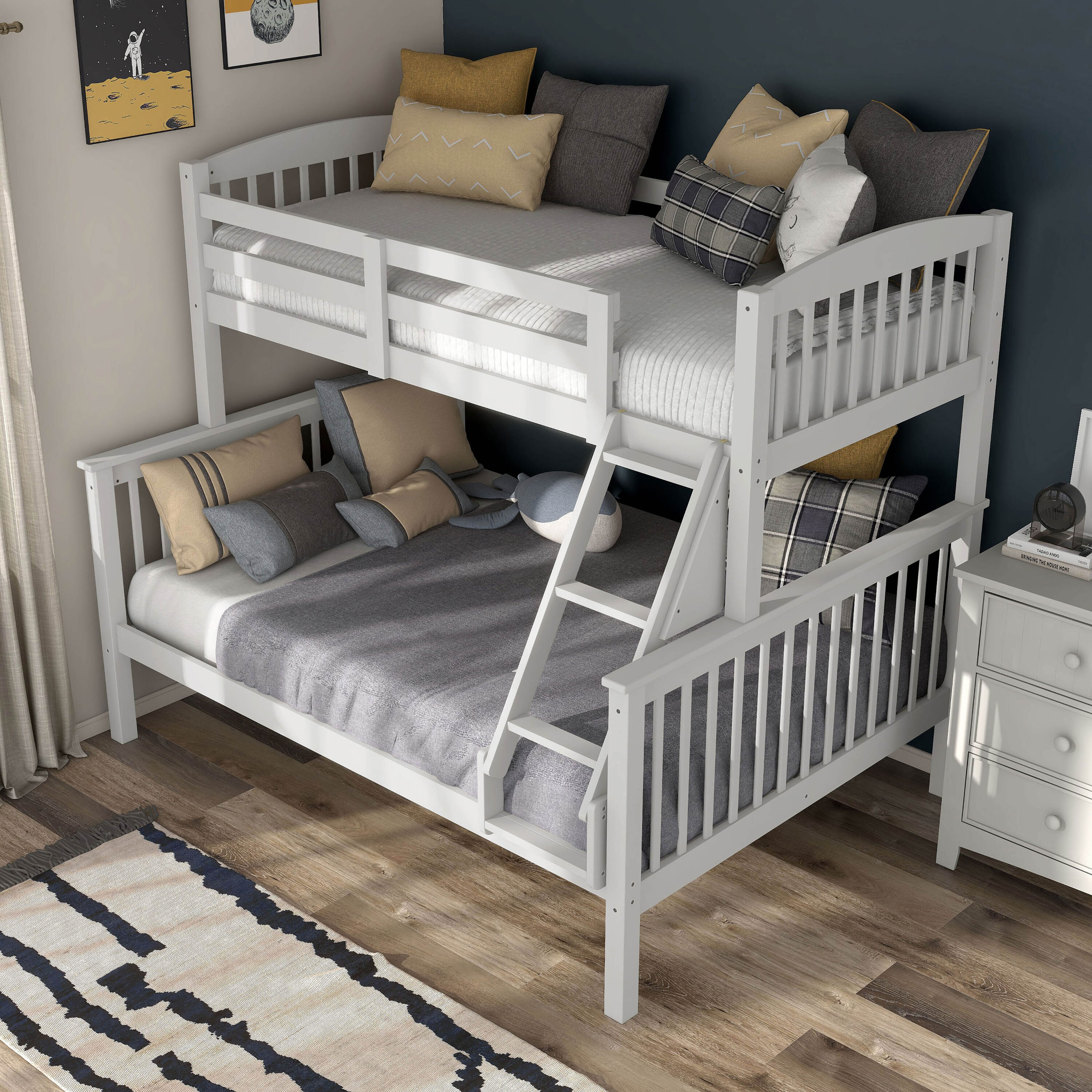 Furniture of America 005L-BK001WH Bunk-Beds - View #5