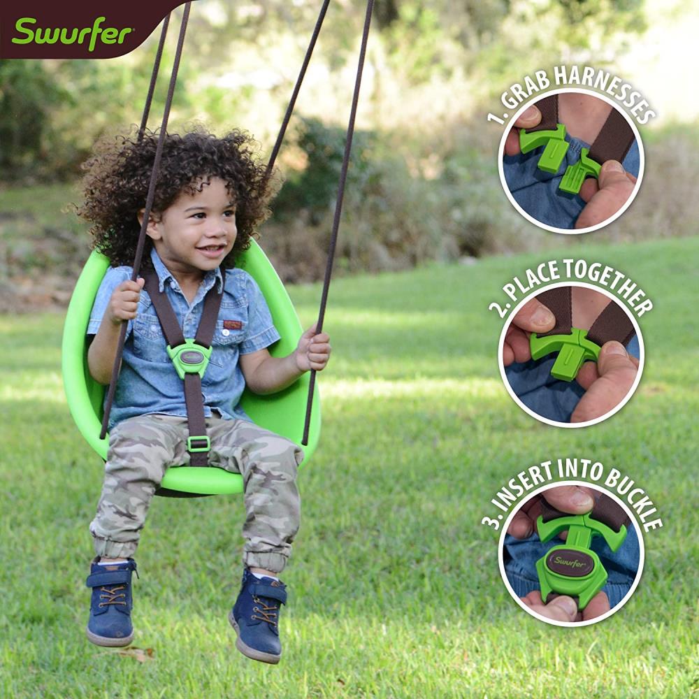 Children's Curved Plate Swing Seat Infant Indoor and Outdoor Outdoor Baby Toy 