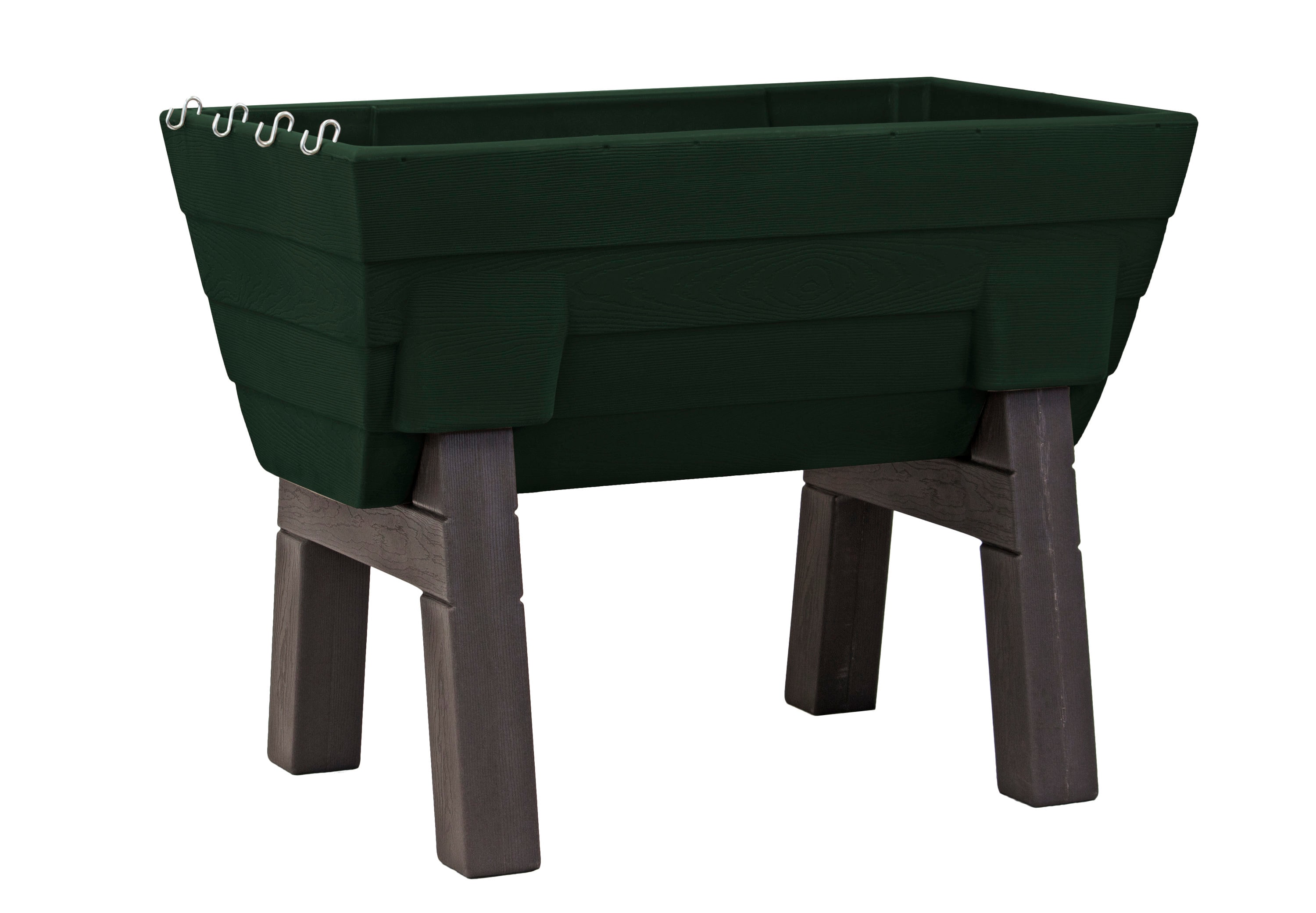Good Ideas GW-ELG5CF-GRN 24-in W x 40-in L x 32.5-in H Green Plastic Raised Planter Box