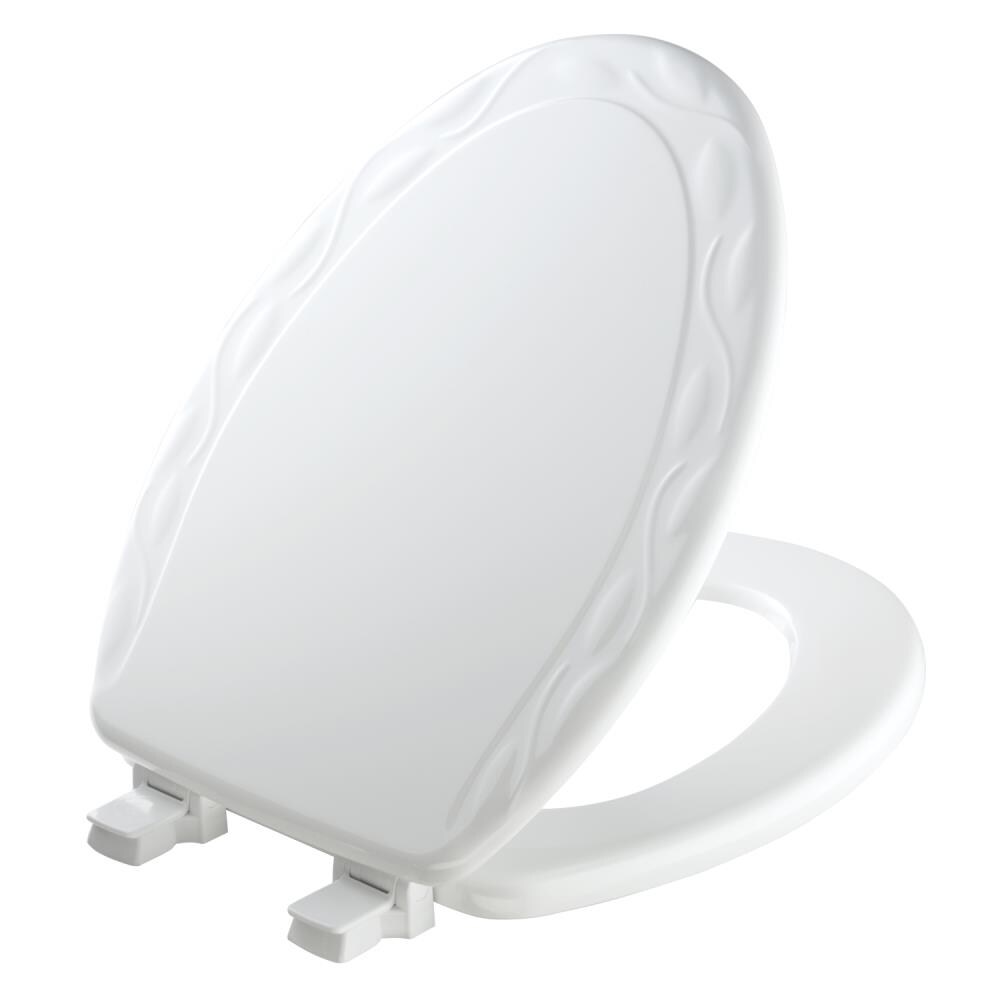 Church White Elongated Toilet Seat in the Toilet Seats department at