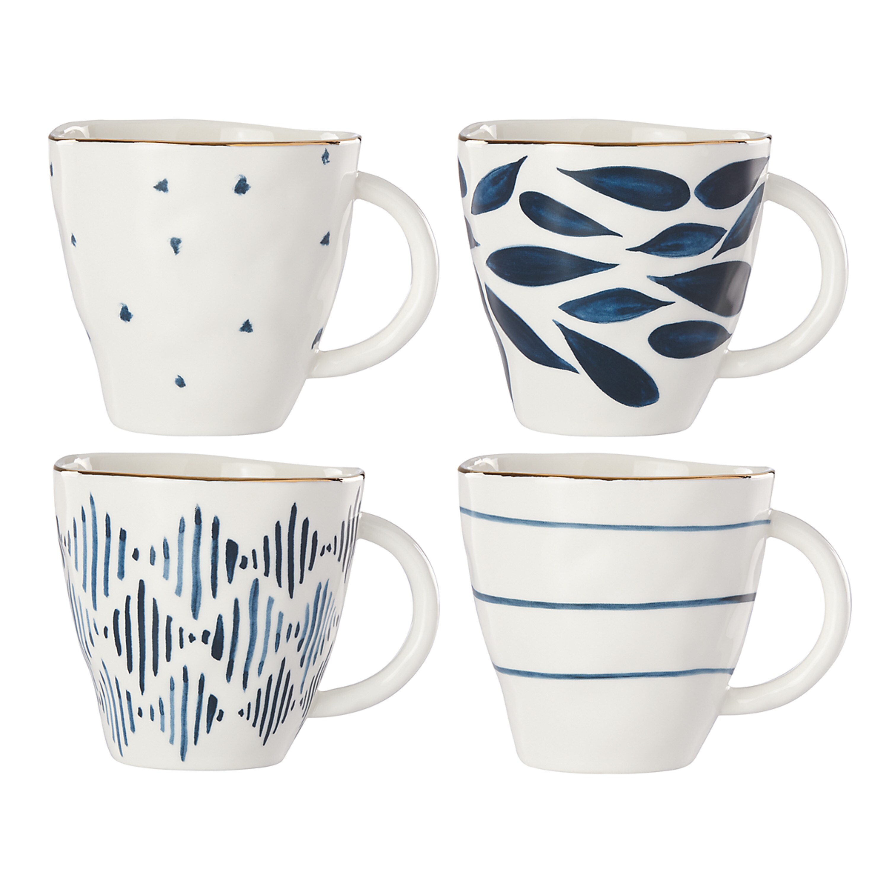 LENOX 890204 4 -Piece Blue Bay Porcelain Dinnerware
