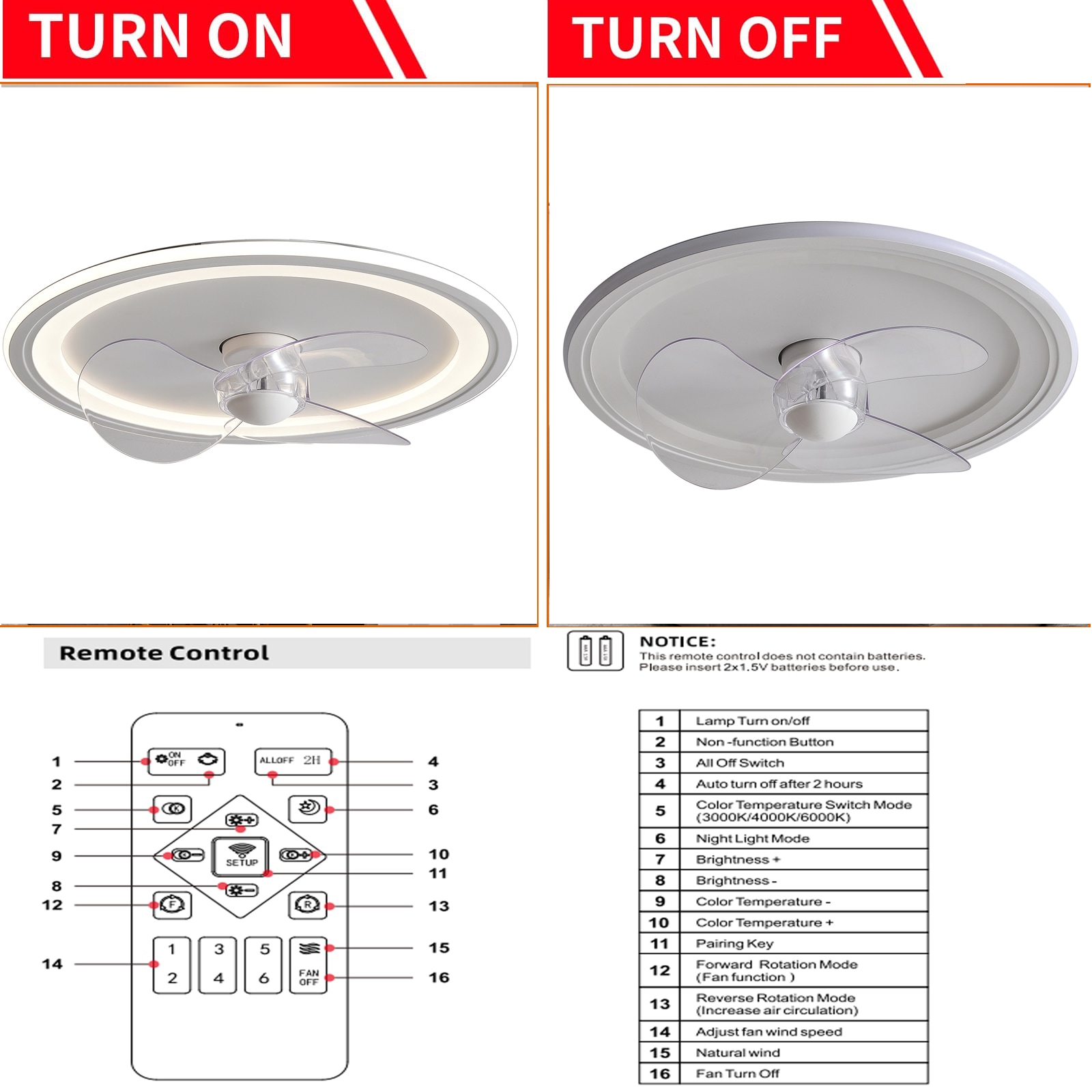 Oukaning HG-HCXLST-4666-US Ceiling-Fans - View #8
