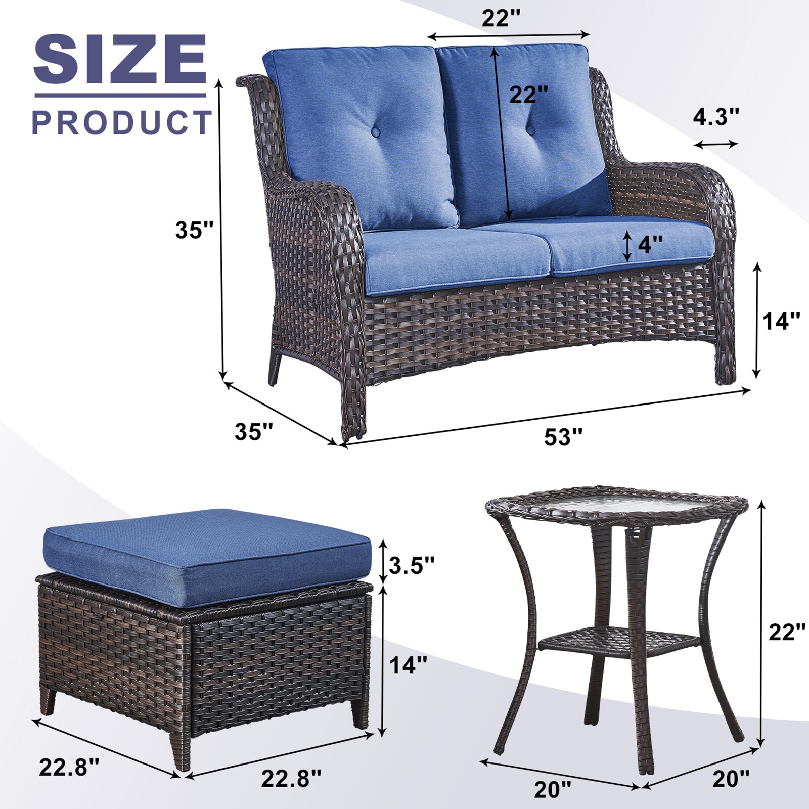 Rilyson FS038014025X2-1 Patio-Conversation-Sets - View #6