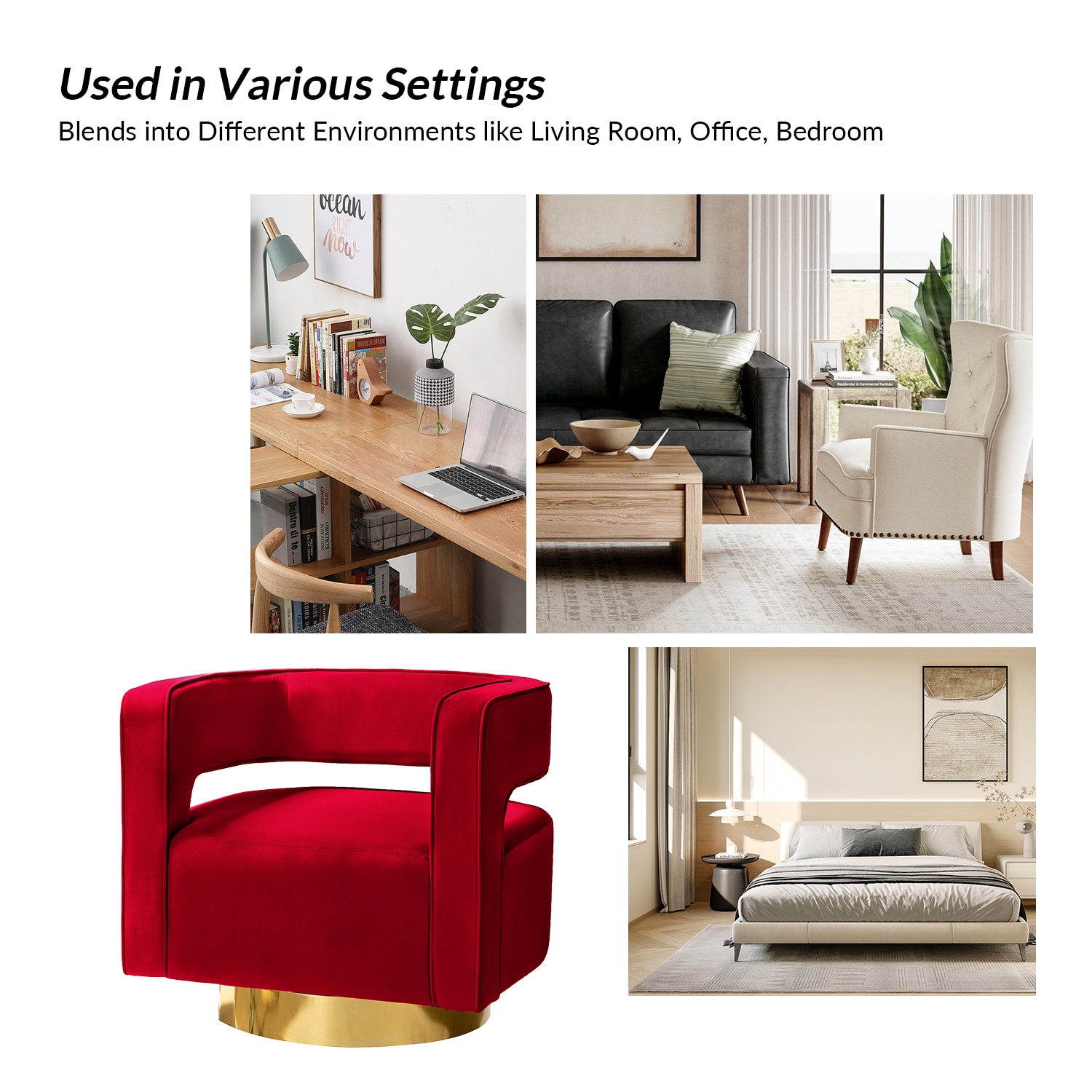 14 Karat Home CHM0141-RED chairs - View #8