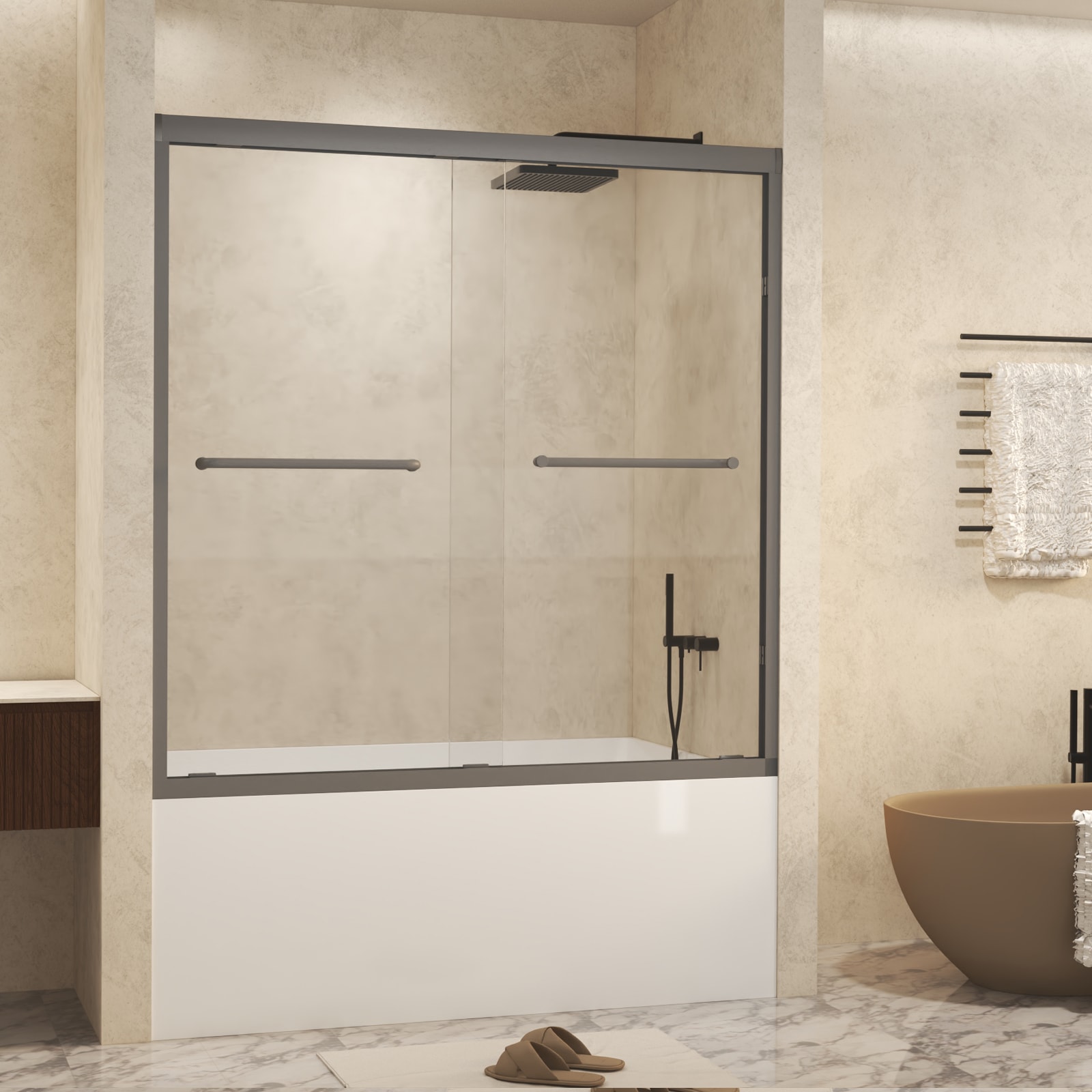 Lordear HMS-LD-6A22-1-608CH Bathtub-Doors - View #2
