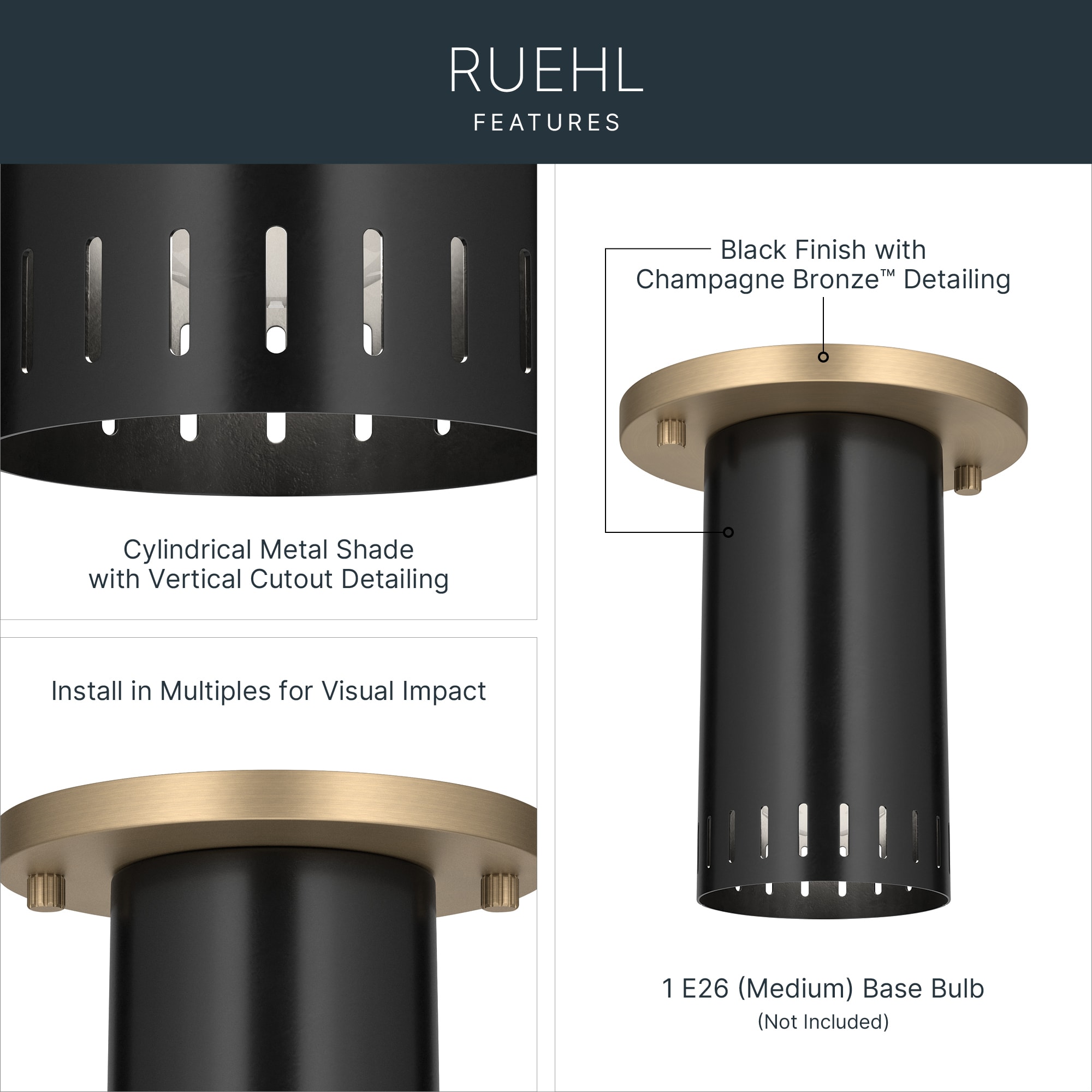 Kichler 52842BK flushmounts - View #3