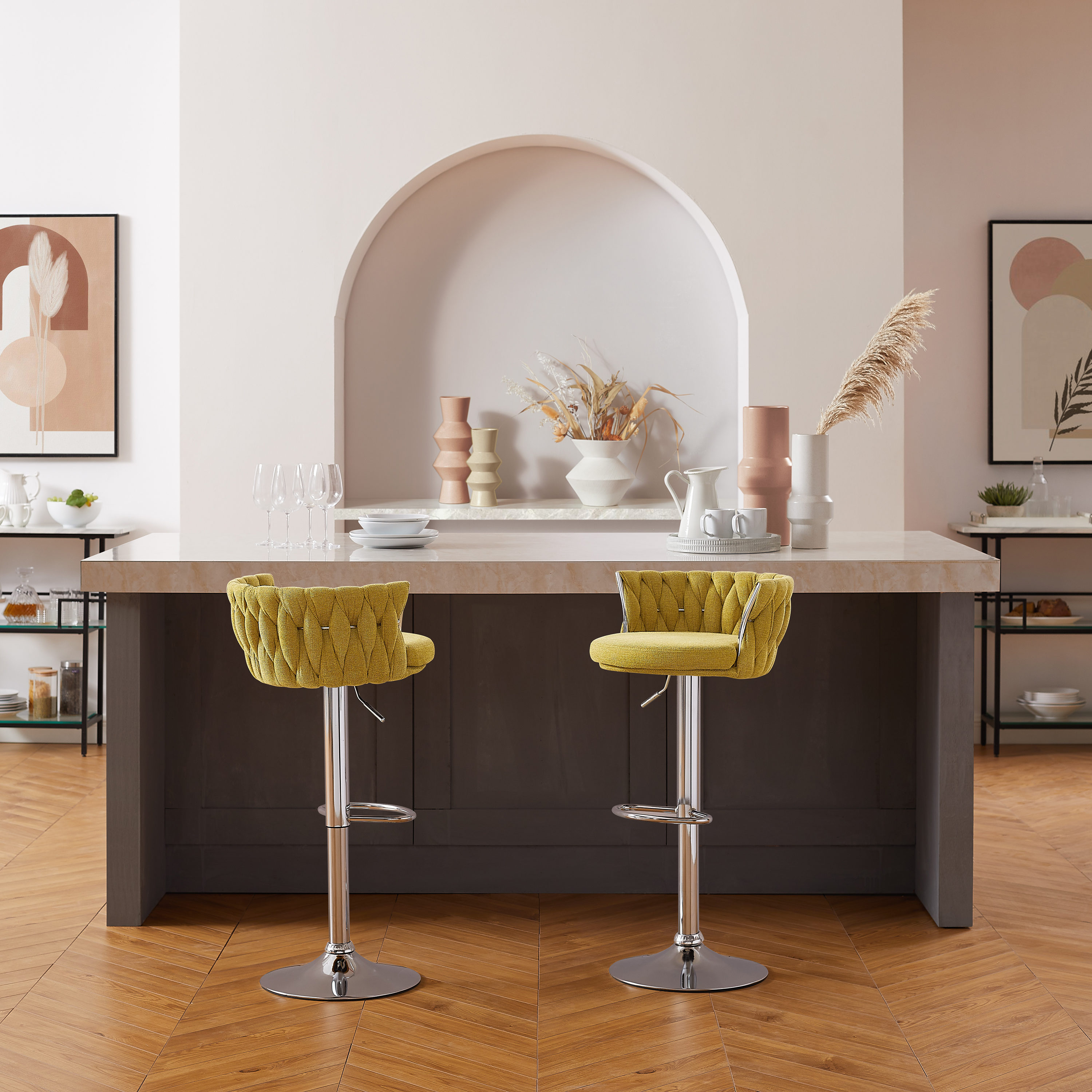 Art Leon BS015-YELLOW stools - View #2