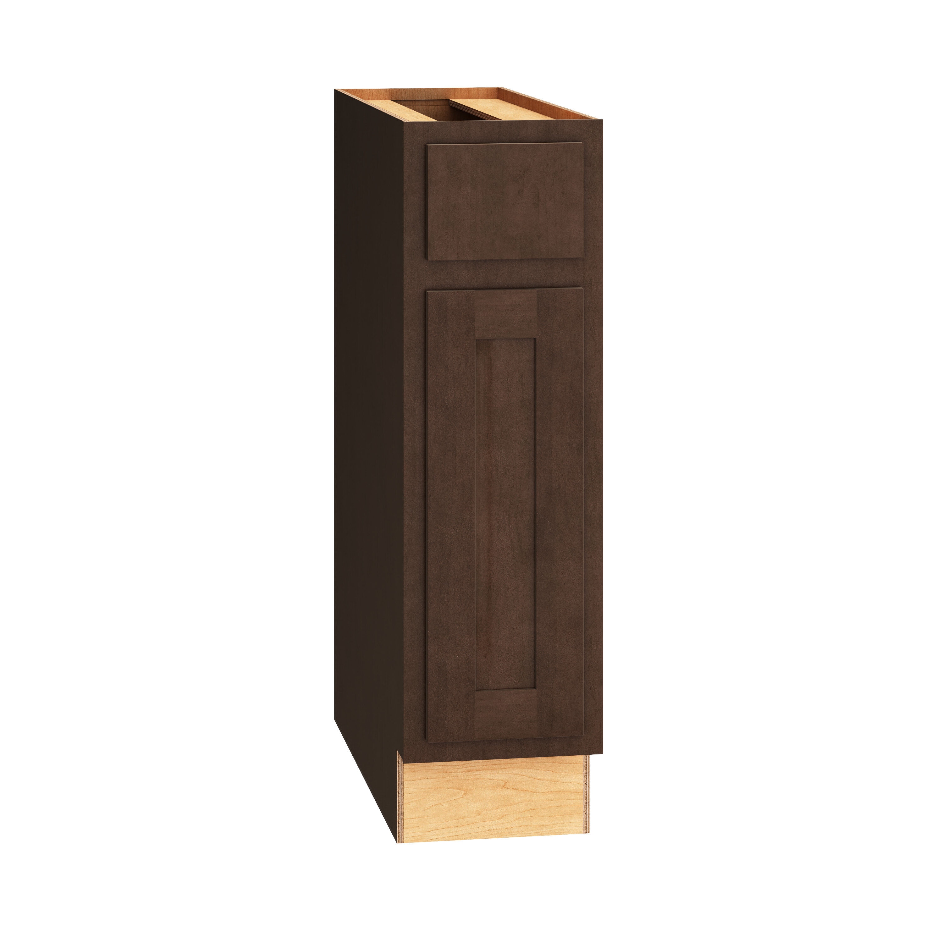 Diamond Express 320 B9R Jamestown 9-in W x 34.5-in H x 24-in D Thatch Partial Overlay Base Fully assembled Plywood Cabinet (Recessed Panel Shaker)