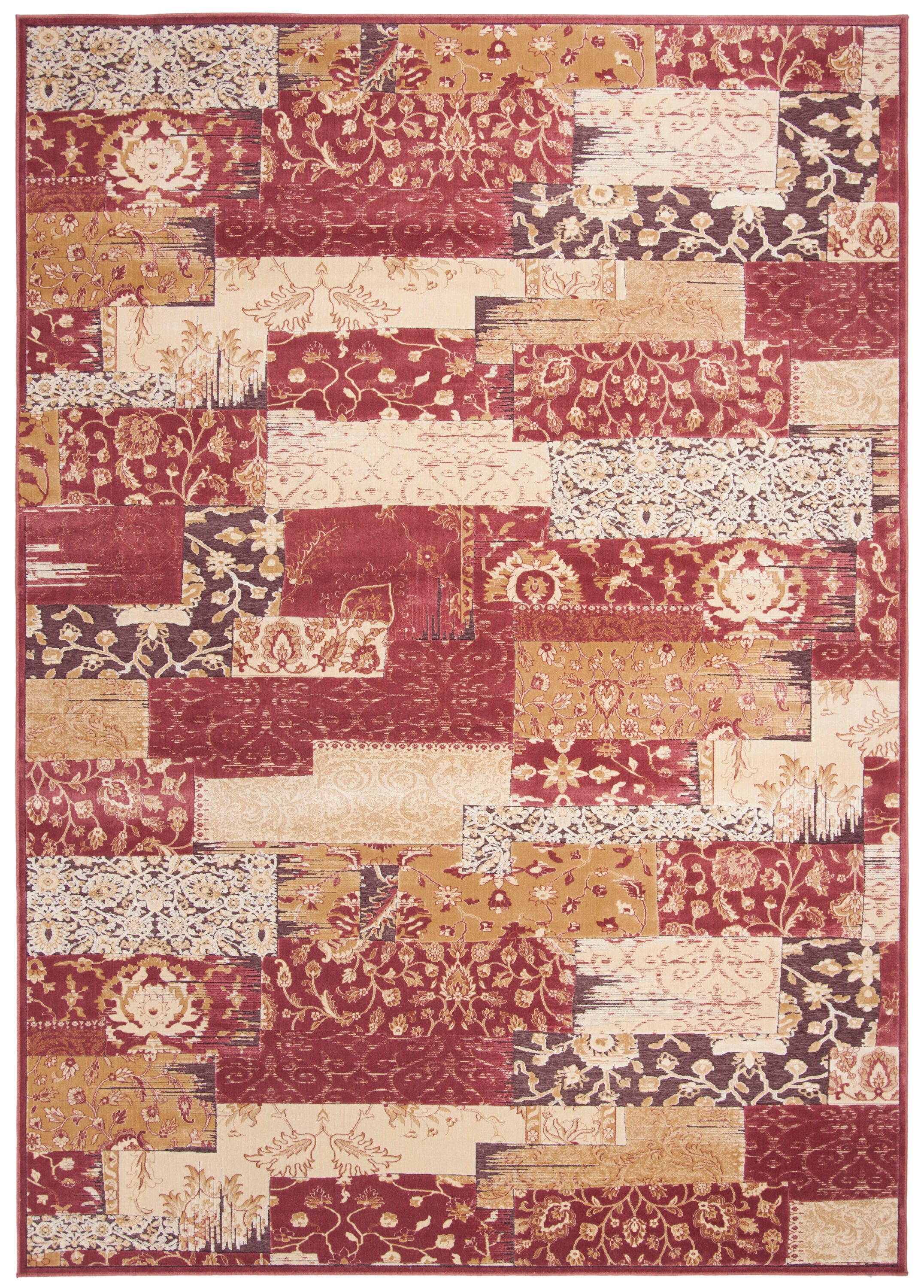 Paradise 129-220 Red Multi 8 X 11 Area Rug