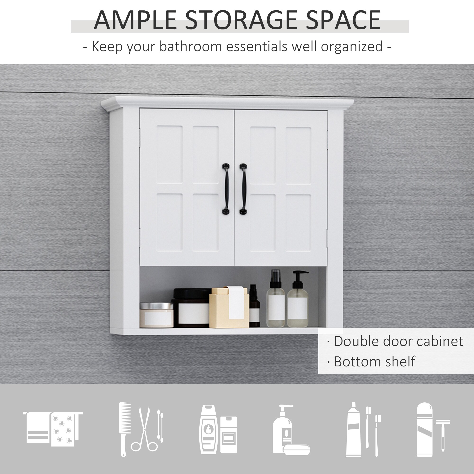 HomCom 801-085 Bathroom-Wall-Cabinets - View #9