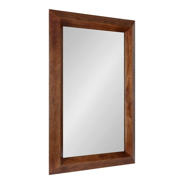 Walnut Brown Framed Wall Mirror, Walnut Brown Full Length Mirror