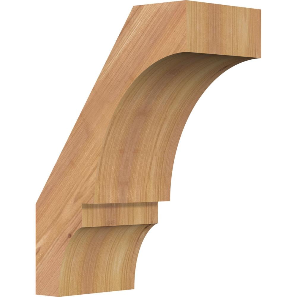 Ekena Millwork BRC06X10X14BOA00SWR 5-1/2-in x 10-in x 14-in Western Red Cedar Unfinished Wood Balboa Smooth Knee Brace