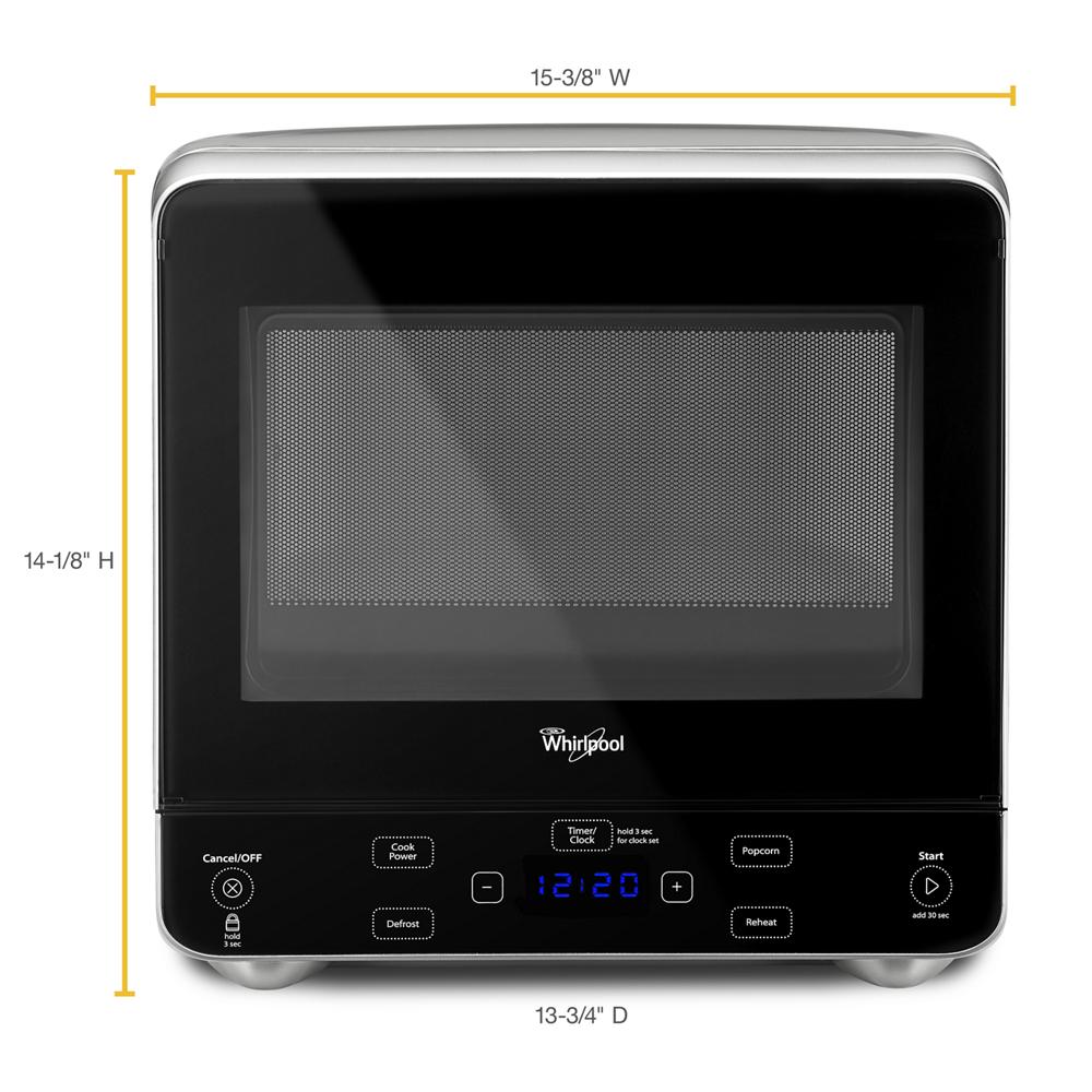 Whirlpool Silver Countertop Microwave Oven 0.5 Cu Ft 