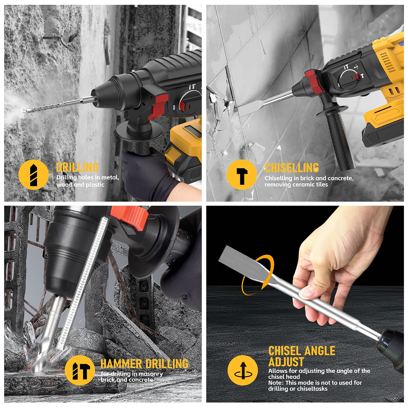 Linder Group Inc Cordless SDS Rotary Hammer Drill Brushless Motor ...
