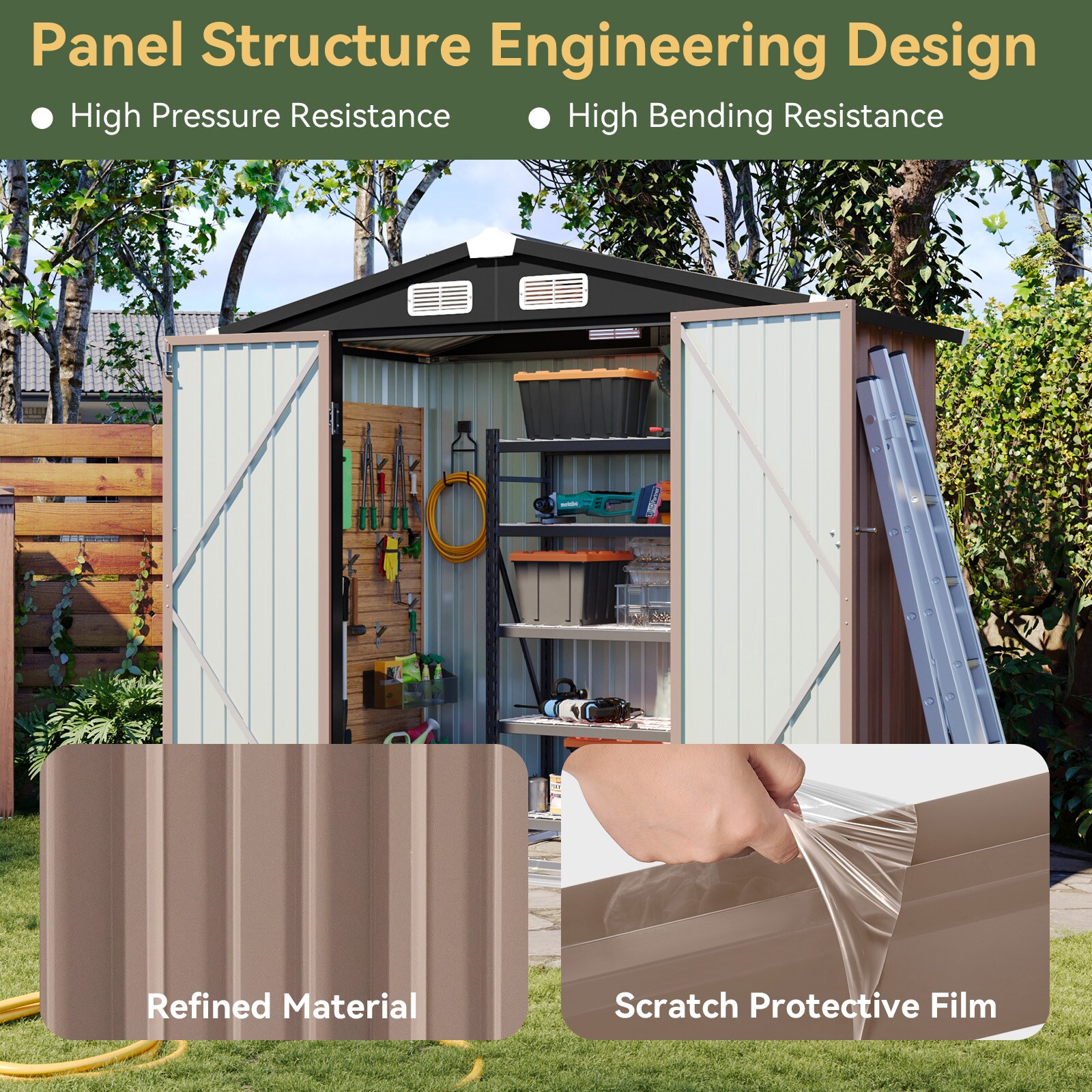 AOXUN AX-42533R Metal-Storage-Buildings-Sheds - View #5