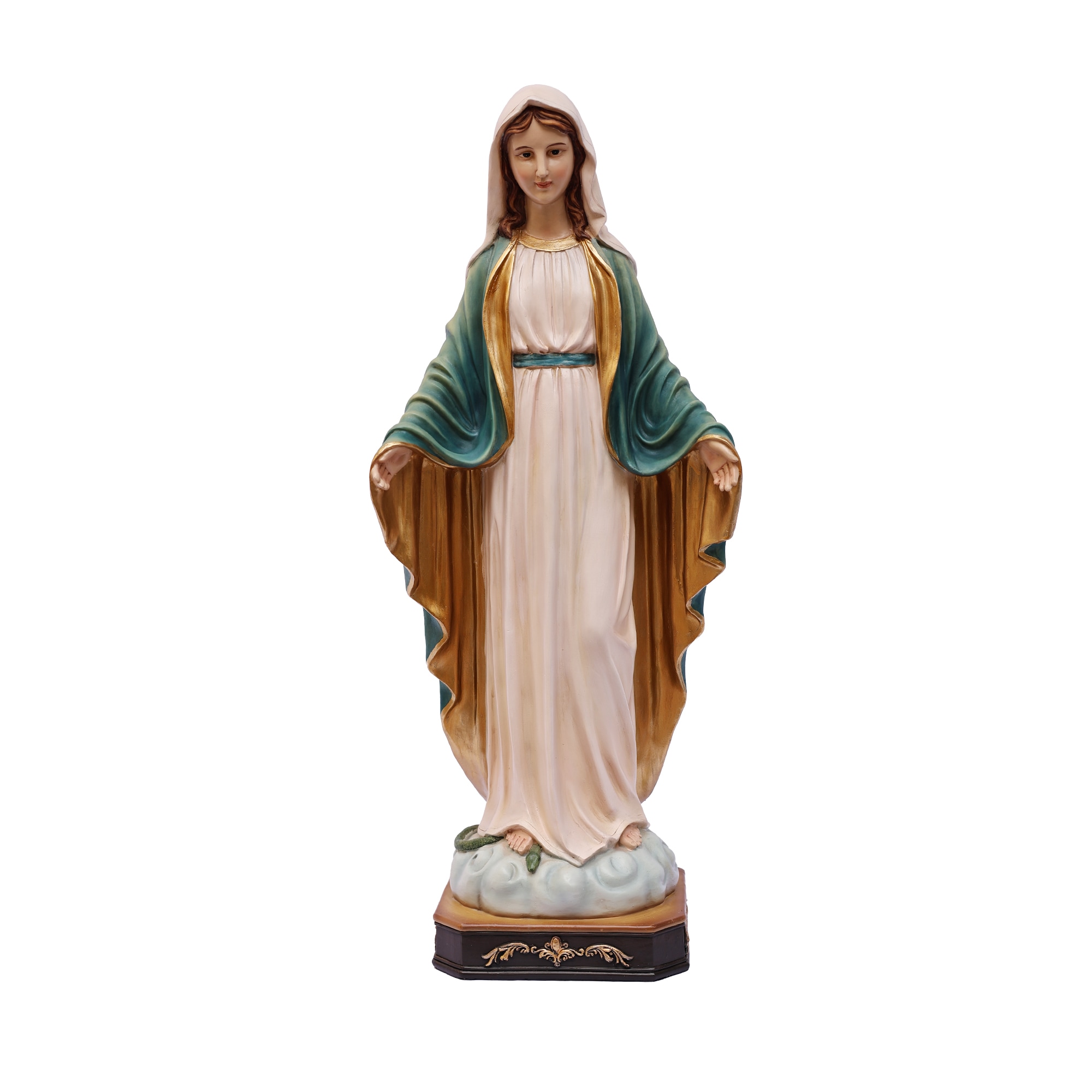 Hi-Line Gift 81717-12 12-in H x 3.3-in W Blue Religion Garden Statue