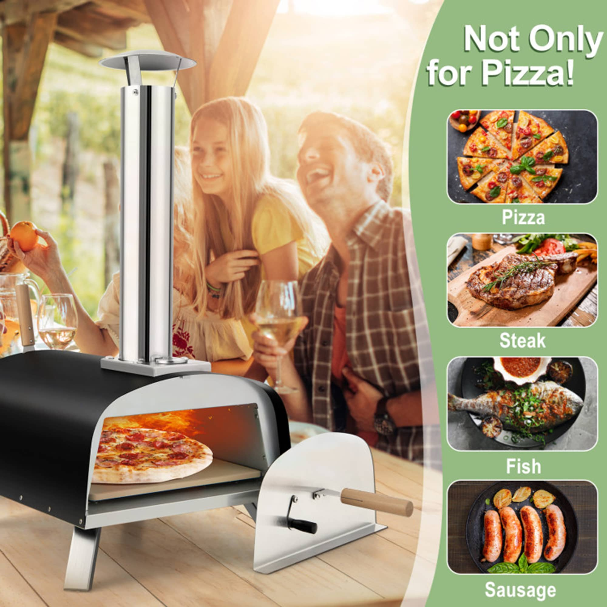 Mondawe Hearth Charcoal/Wood Outdoor Pizza Oven MO731BW at Lowes.com